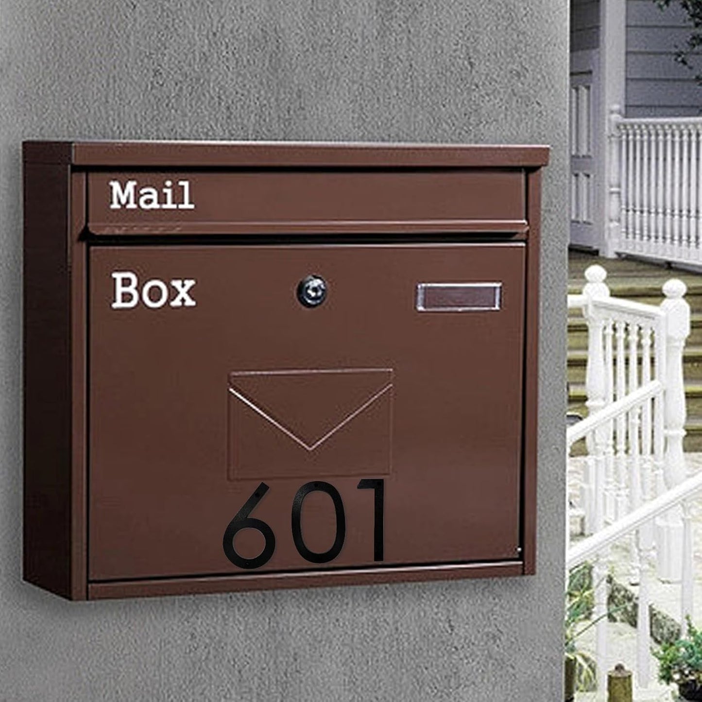 Números para Casa Modernos 5 Pulgadas con Kit de Uñas Fácil de Instalar para Exterior