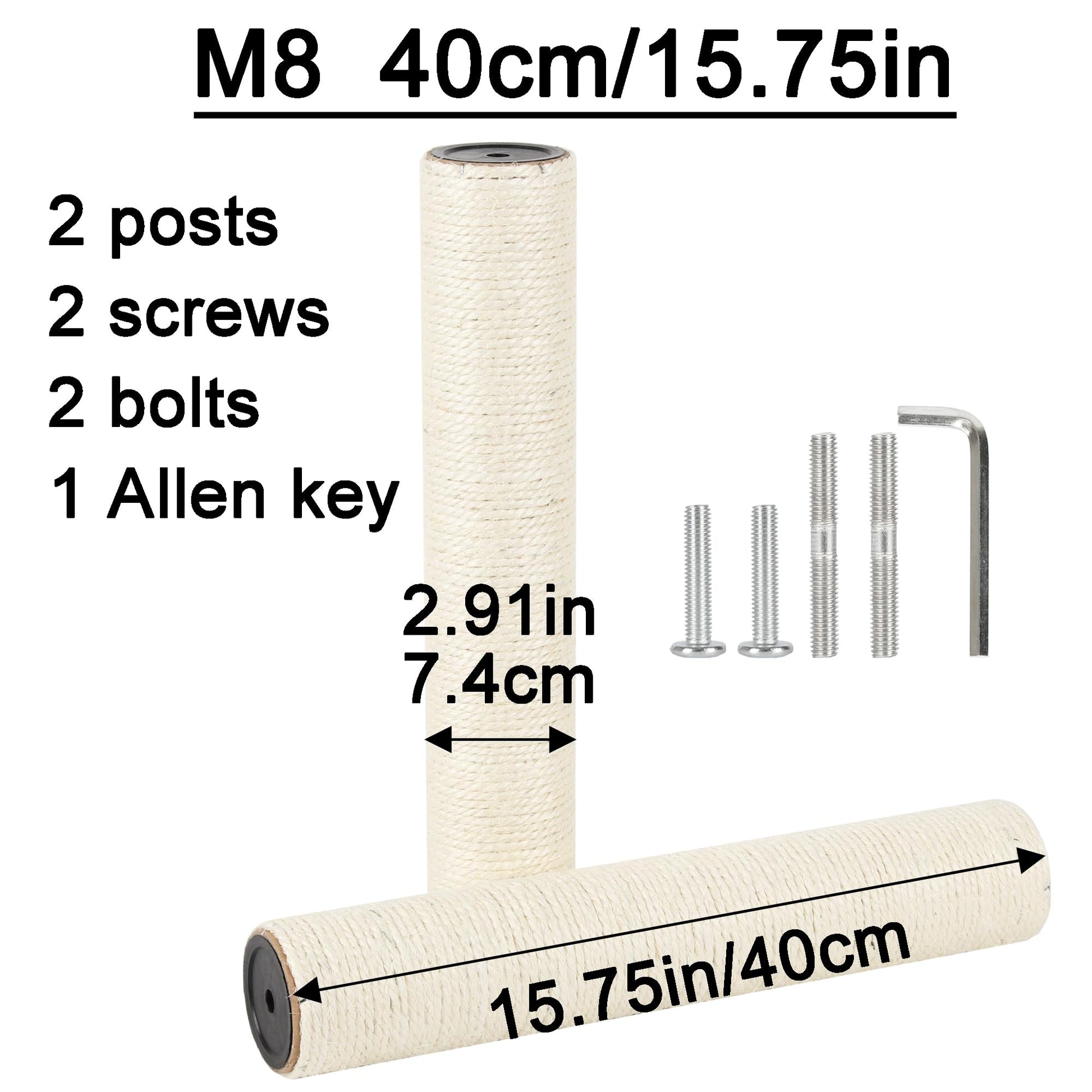 Poste de Repuesto ECCIBOUN M8 40 cm