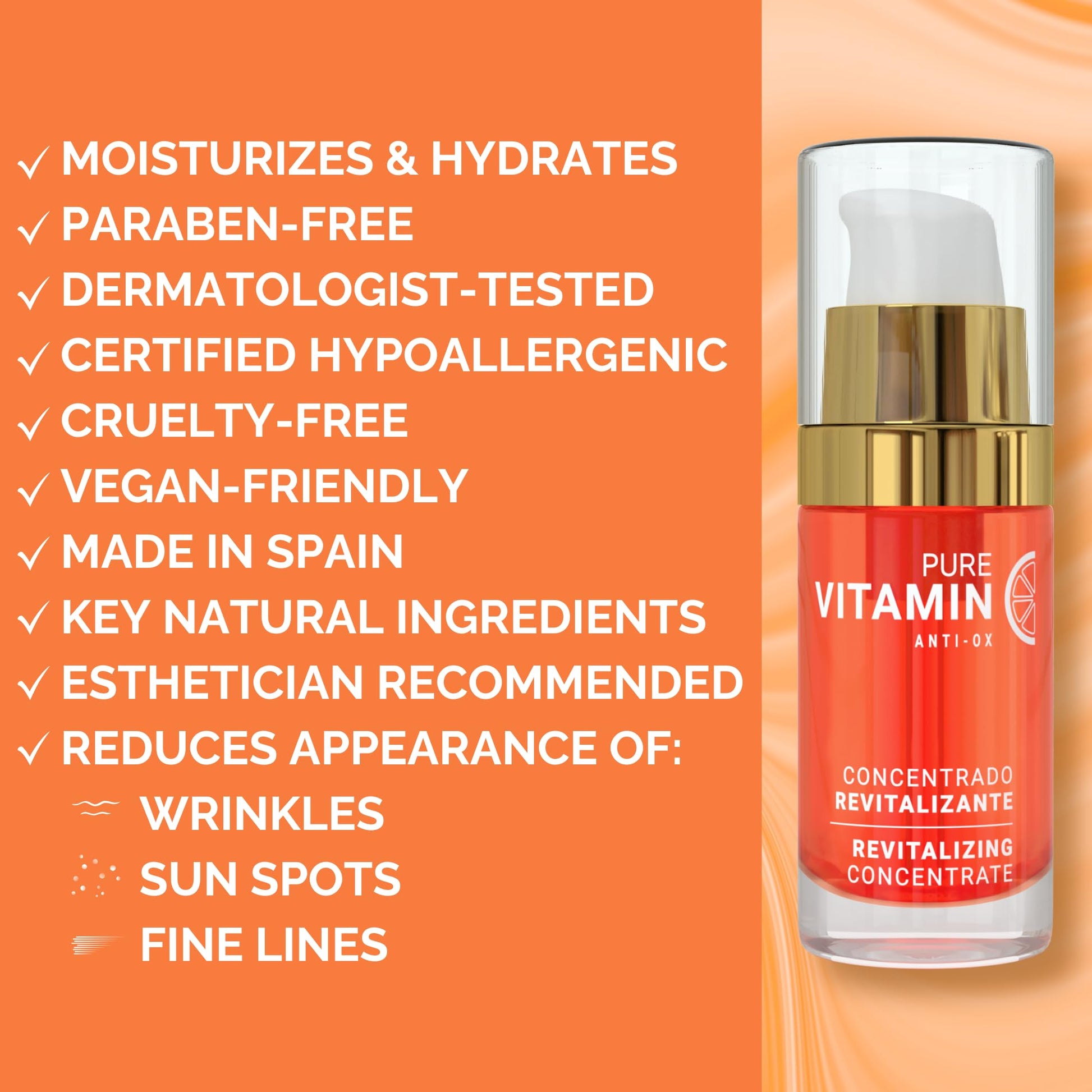 Noche Y Dia Night and Day Vitamin C Revitalizing Concentrate Serum for Face with Bitter Orange, Lemon, & Kiwi Seed 1.02 fl oz