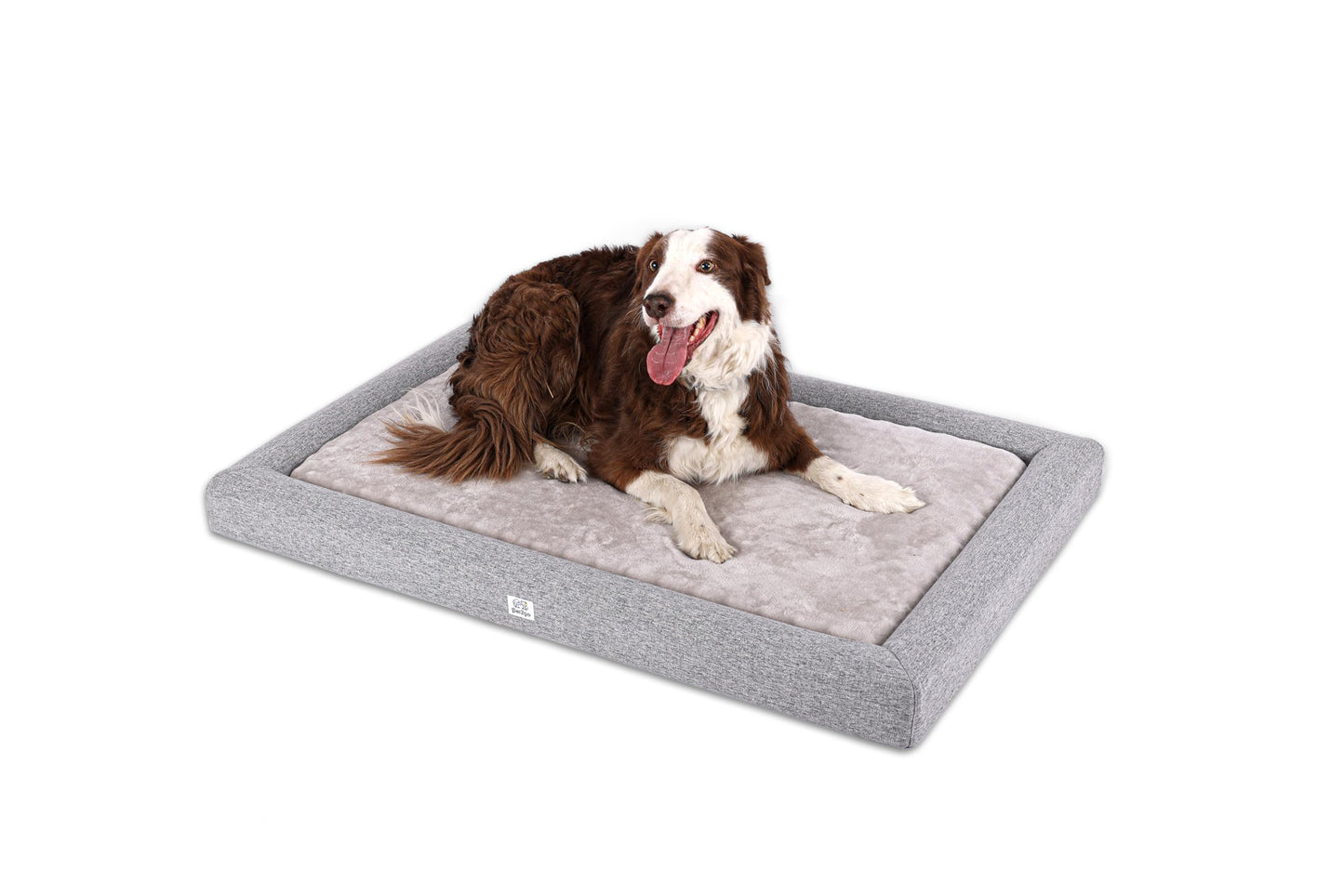 Cama Ortopédica para Mascota pet2go Gris Claro Funda Removible Tamaño X-Large