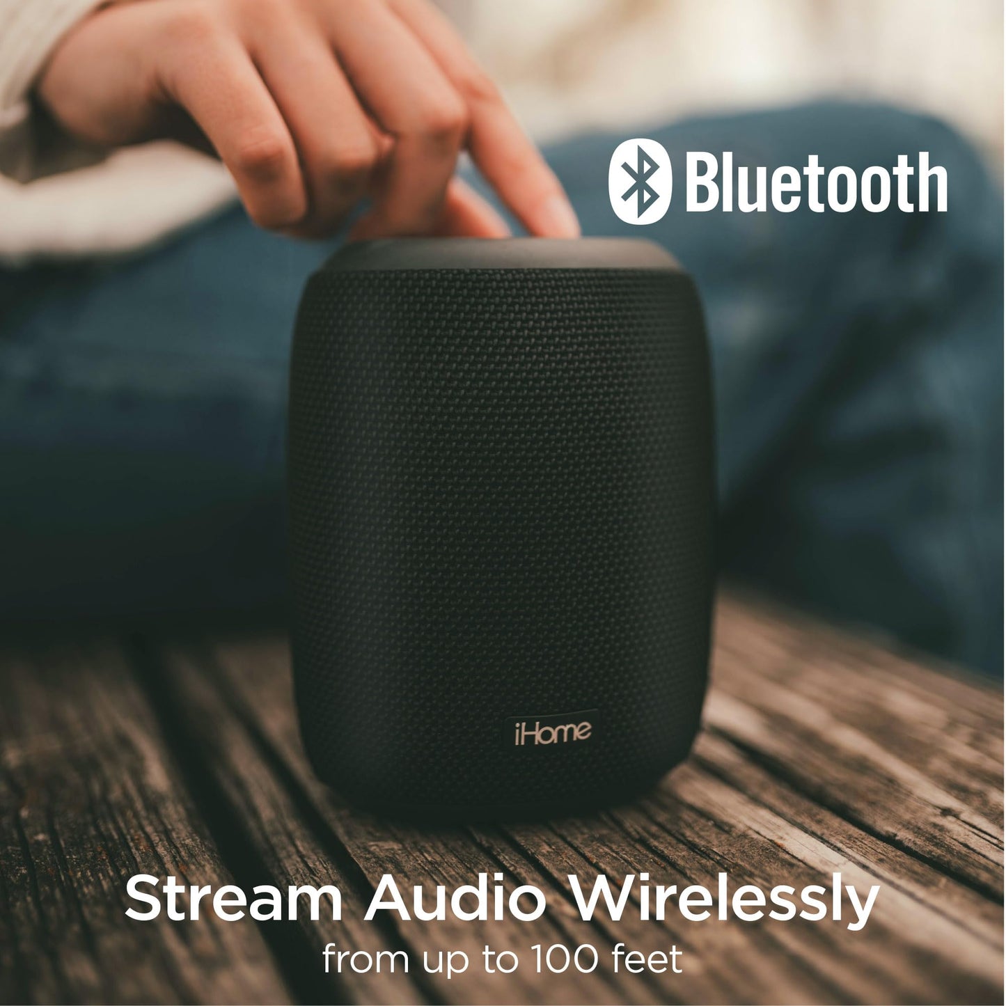 iHome PLAYPRO - Altavoz Bluetooth portátil - Dispositivo de Audio Recargable Impermeable IP67, batería de 20 Horas, Modo Ecualizador al Aire Libre y Tejido acústico Resistente (Modelo iBT700B) Negro