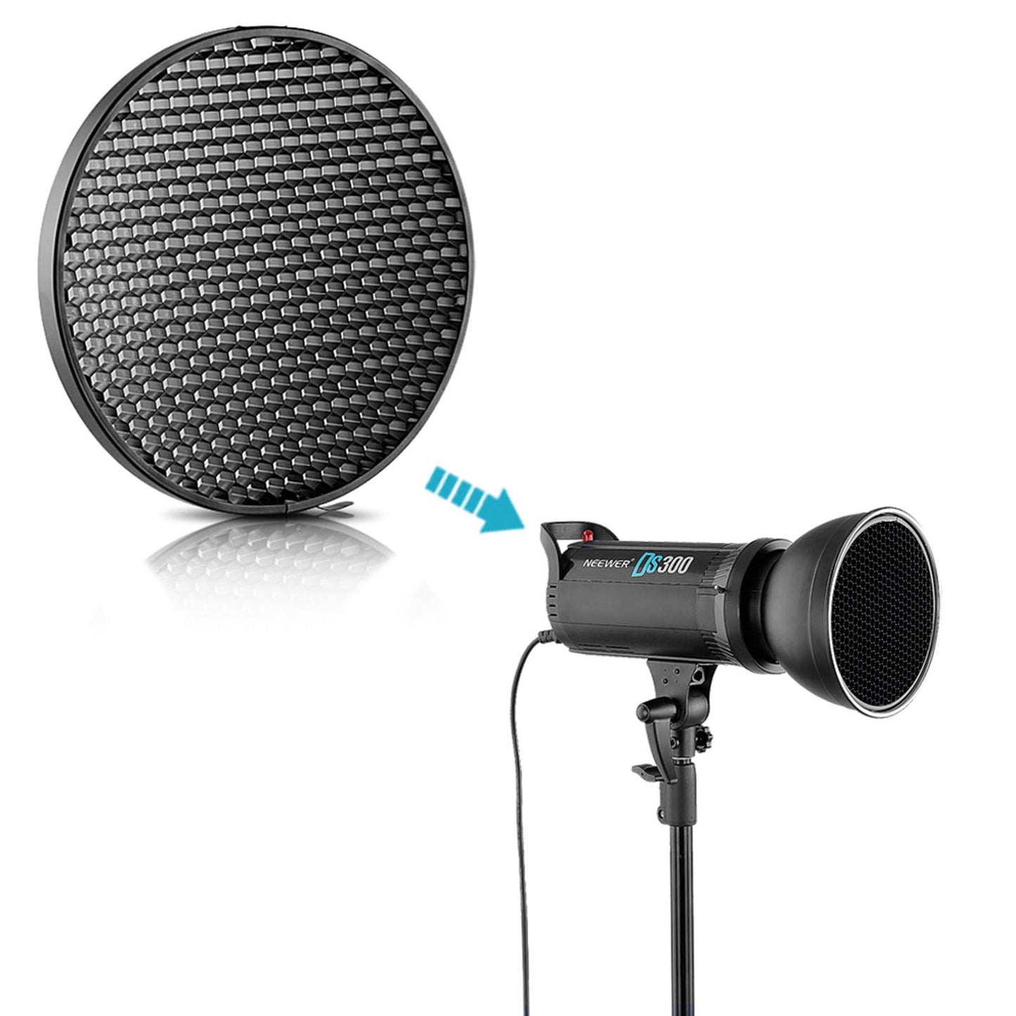 NEEWER 7inch/ 18cm Standard Reflector Difusor para Bowens Montura