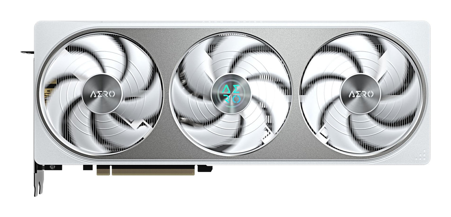 GIGABYTE GeForce RTX 5070 Aero OC 12G Tarjeta gráfica - 12GB GDDR7, 192bit, PCI-E 5.0, 2625 MHz Core Clock, 3 x DP 2.1a, 1 x HDMI 2.1b, NVIDIA DLSS 4, GV-N5070AERO OC-12GD