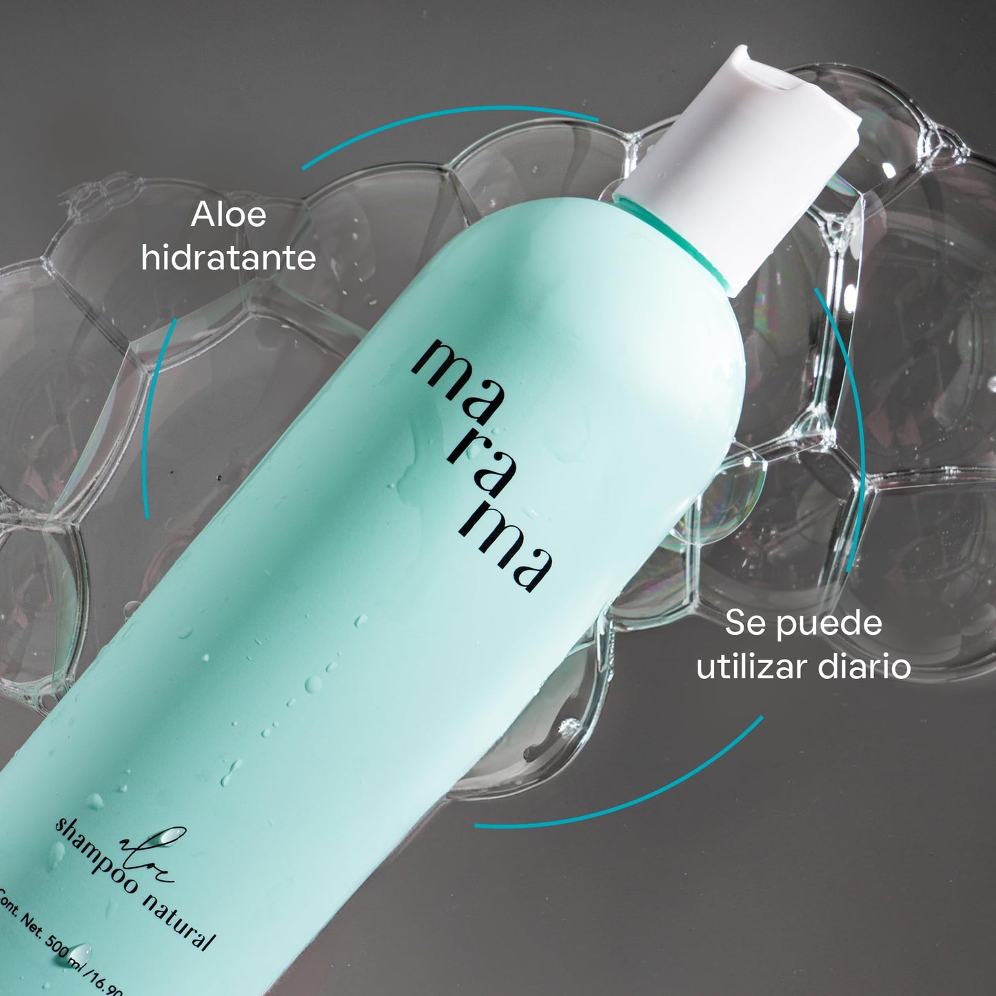 MARAMA | Kit Aloe | Shampoo sin Parabenos + Acondicionador sin Parabenos | Tratamiento para Cabello Maltratado - Aloe Vera | Anti Frizz Cabello | Vegano - Cruelty-Free