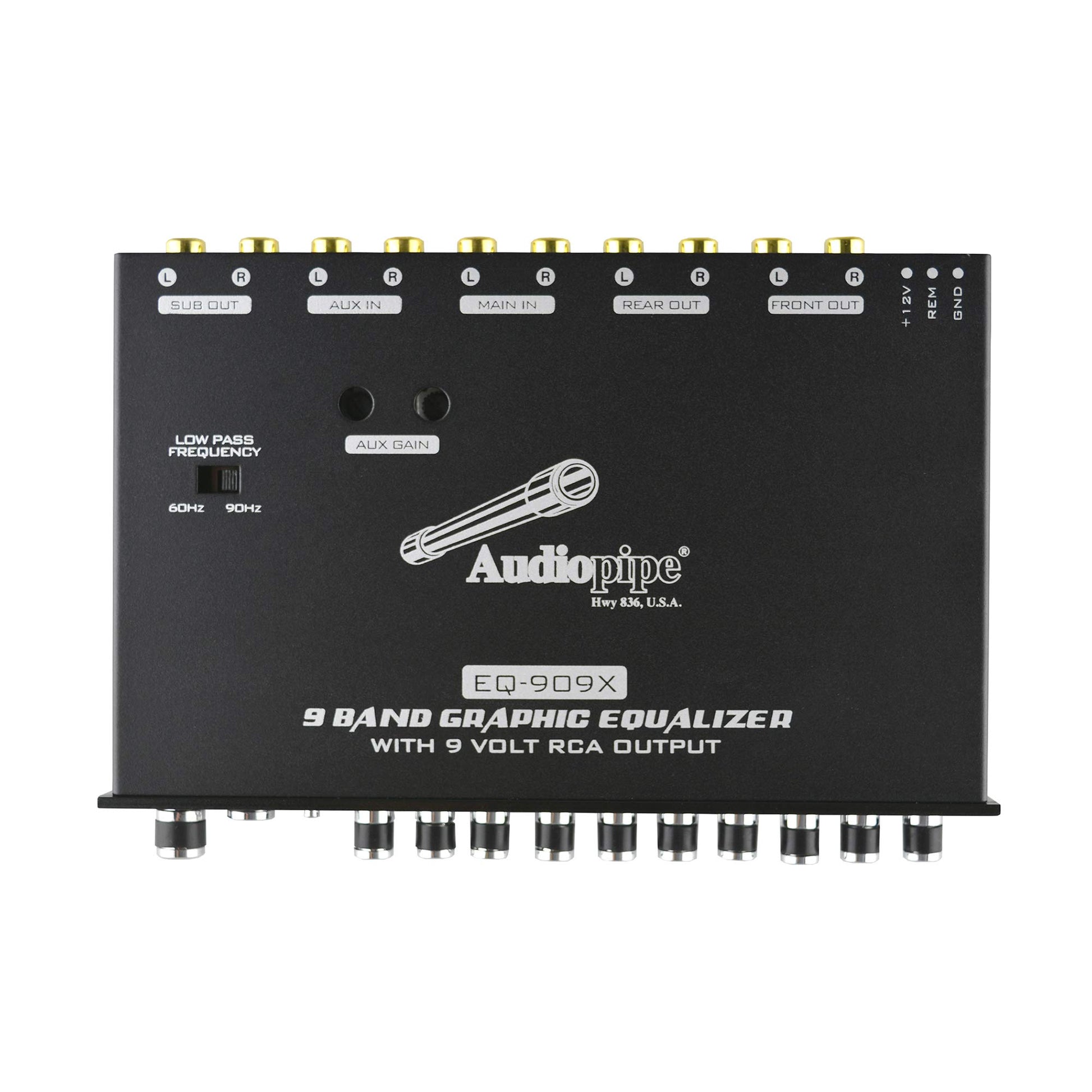 Ecualizador Audiopipe 9 Bandas Negro