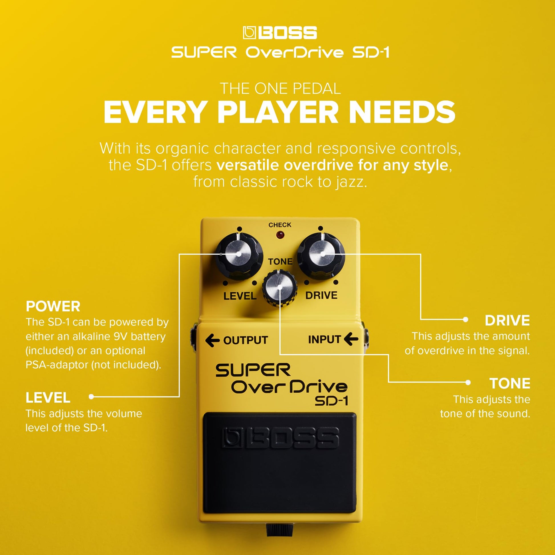 BOSS SD-1 Pedal