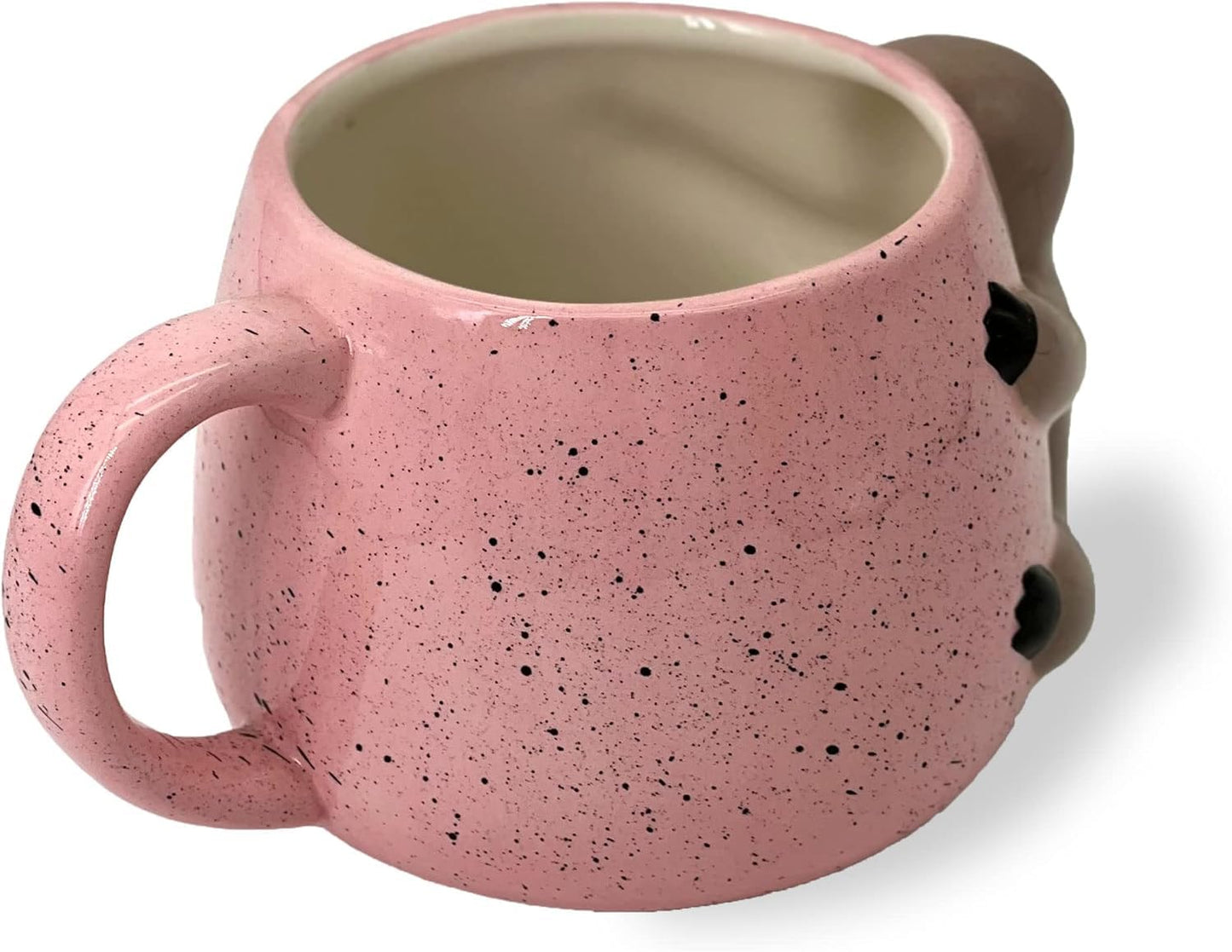 Tazas de Café de Cerámica VOTUM Blanca con Diseño Animal Hecha a Mano