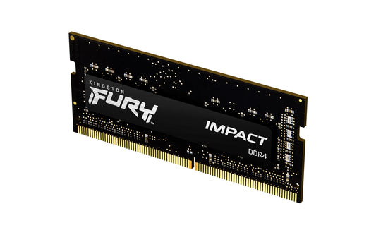 Kingston Fury Impact 16GB 3200Mhz DDR4 CL20 SODIMM Memoria Gamer Para LAPTOP Color Negro (KF432S20IB/16)