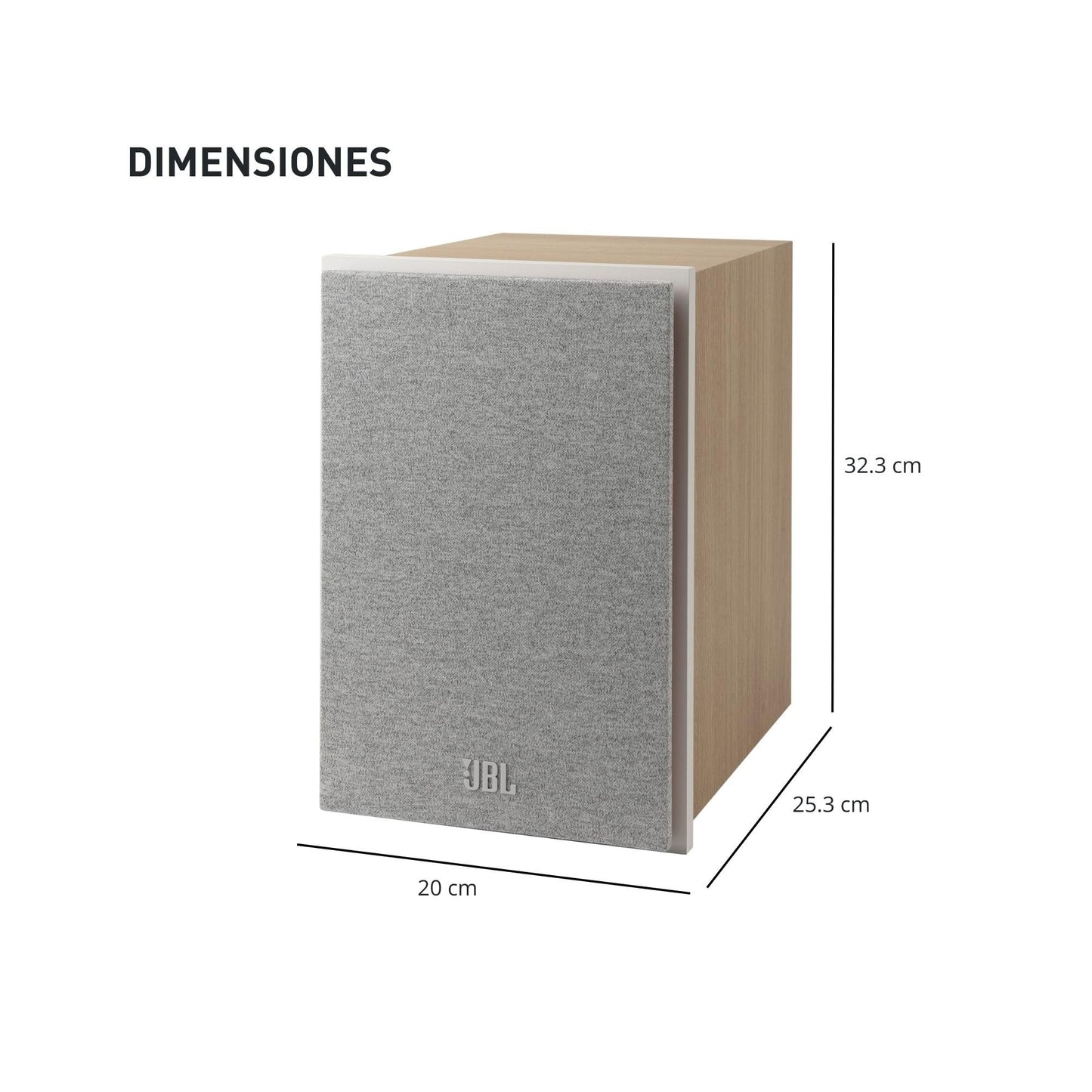 JBL Bocinas Stage 250B de Estantería 2 Vías, HDI, Woofer de 130 mm, Tweeter de 25 mm - Blanco