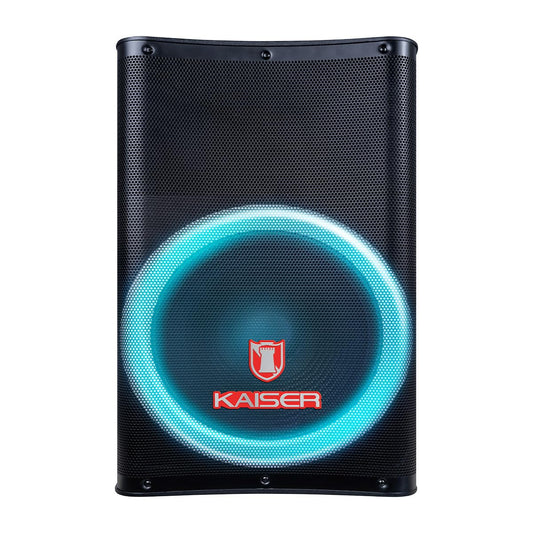 Altavoz Profesional Kaiser Circle Light 15 Pulgadas 20000 W PMPO Bluetooth FM USB Micro SD