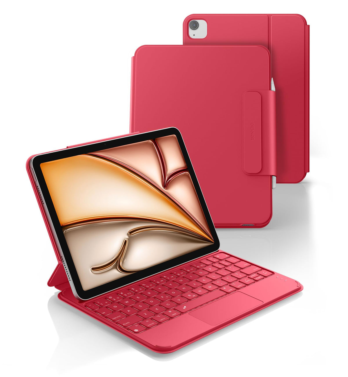 Funda con Teclado Dexnor iPad Air 11 Pulgadas Negra Ultrafina con Trackpad Desmontable