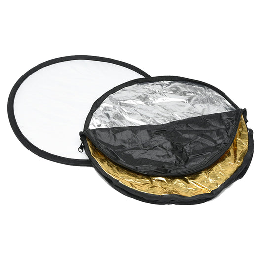 PhotoTrust 5 in1 Pocket Reflector - Super Portable and Tiny Reflector+ PhotoTrust Microfiber Cleaning Cloth