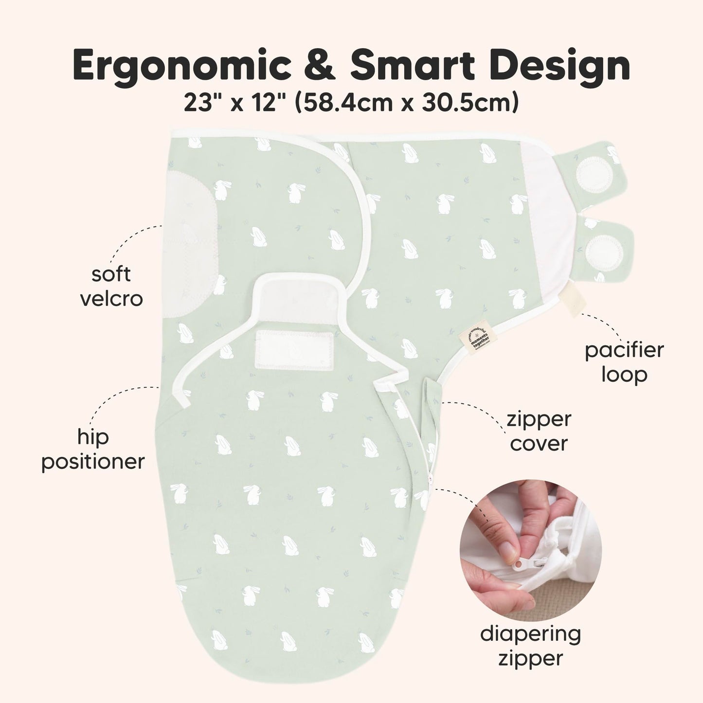 Sacos de dormir para bebé con cierre, paquete de 3 pañales para recién nacidos de 0 a 3 meses, bebés, niñas, niños, saco de dormir suave y duradero para recién nacidos, manta de pañales fácil para