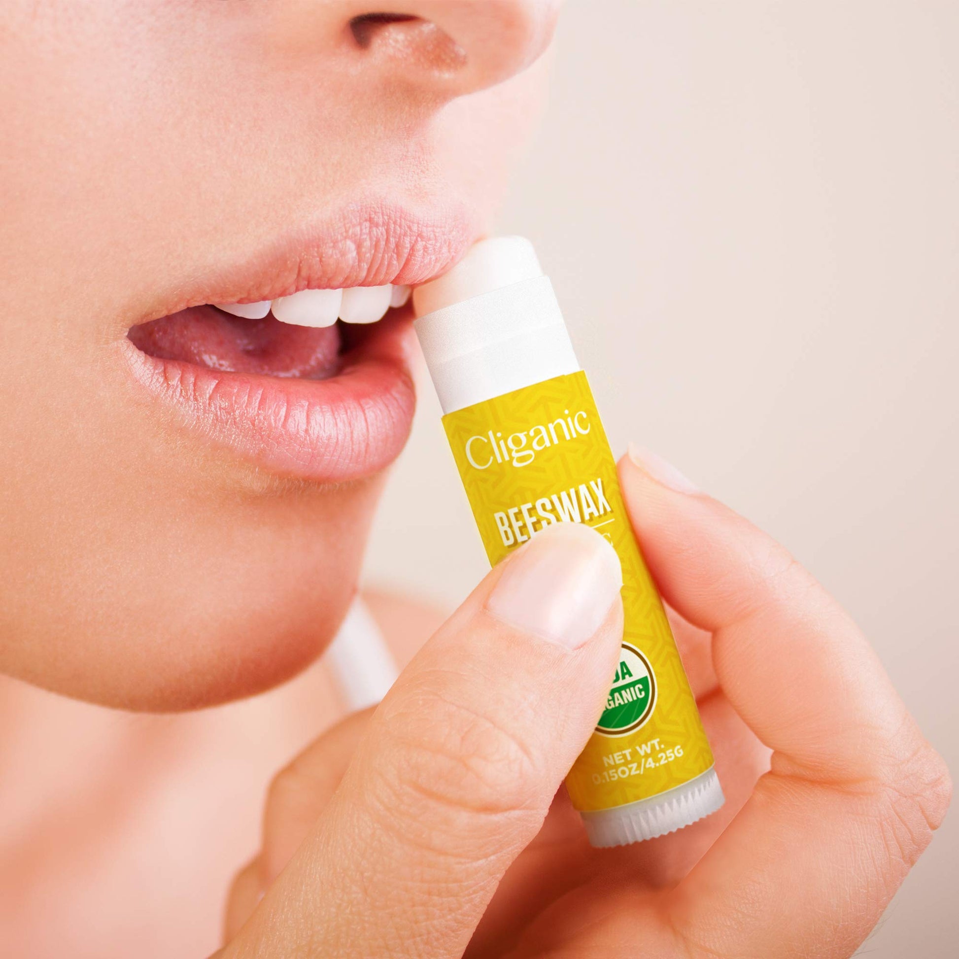Cliganic Organic Lip Balm Set, 3 pcs - Natural Moisturizer for Cracked and Dry Lips - USDA Organic and Hypoallergenic Lip Balm Pack for Lip Care - Lip Balm for Men and Women - 3 Flavors