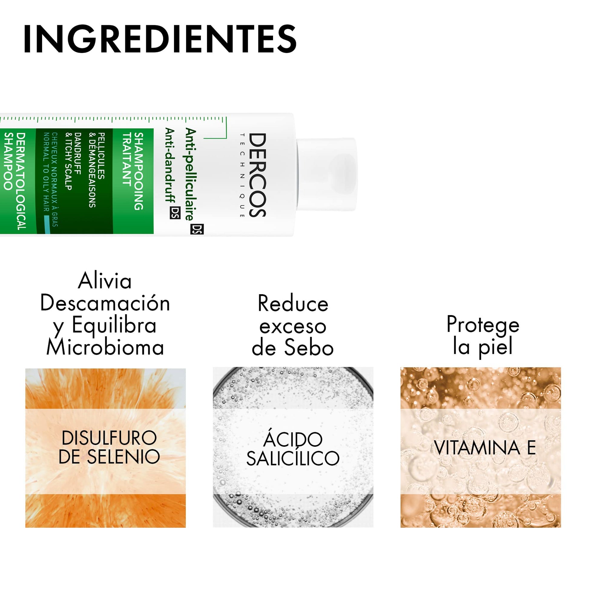 Shampoo Dercos VICHY Grasa para Cabello Normal o Graso