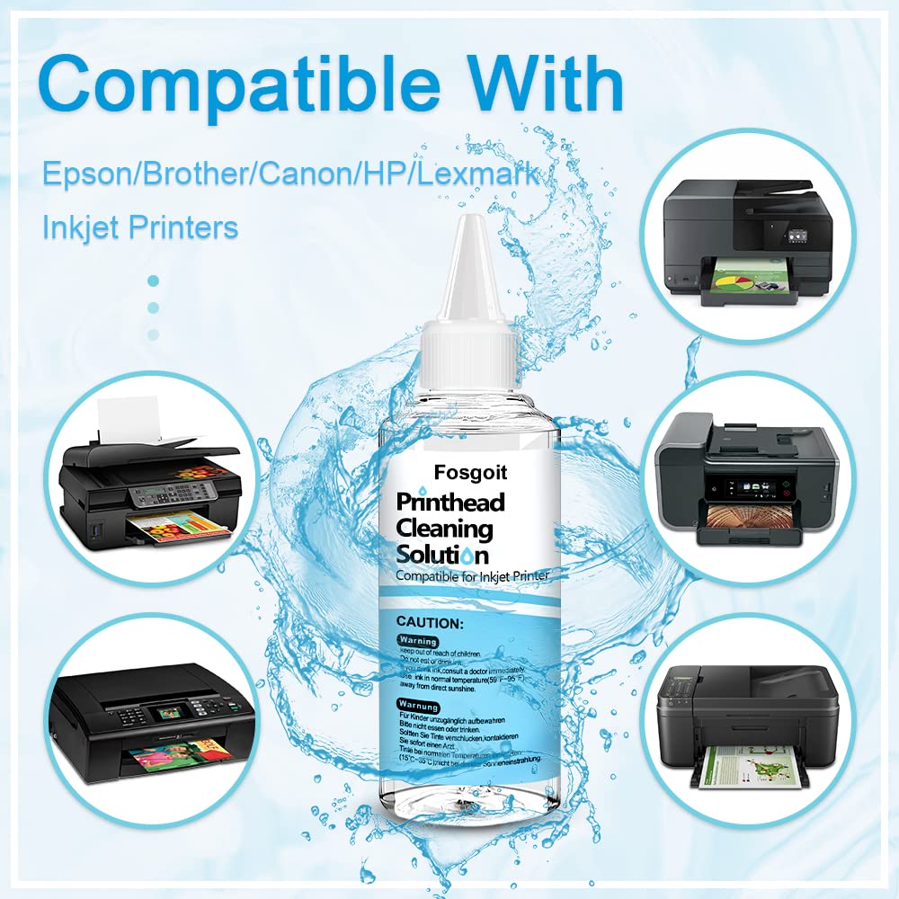 Kit de Limpieza Fosgoit para Cabezal de Impresora Epson Ecotank y HP