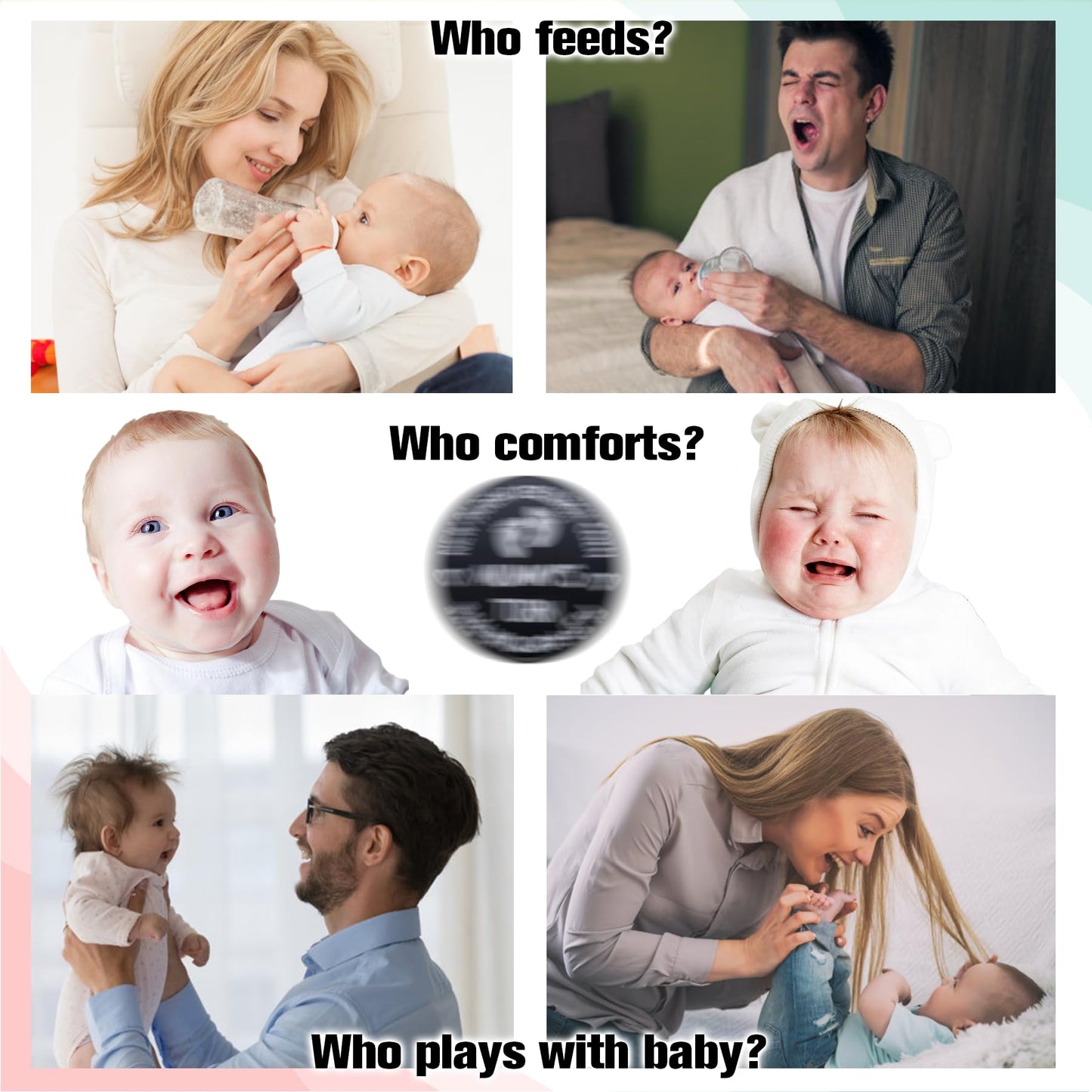Regalos de baby shower, monedas de decisión de doble cara para nueva mamá y papá, divertidos regalos para recién nacidos, regalos para padres nuevos para parejas, regalos posparto para mamá, artículos esenciales para mamá