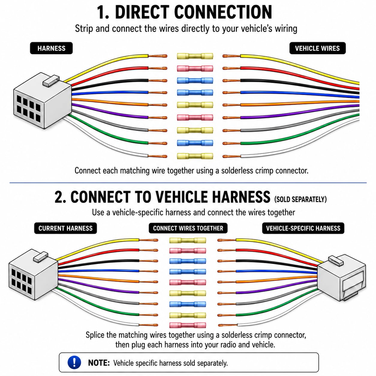 Arnés de cables de repuesto para radio de coche JVC KD-AR959BS KD-R300 KD-R320 KD-R330 KD-R370 KD-R660 KD-R960BTS KD-R980BTS KD-S19 KD-X50BT KW-AV50 KW-AV70BT KW-R50BT 0 KW W W R920BTS KW-V120BT