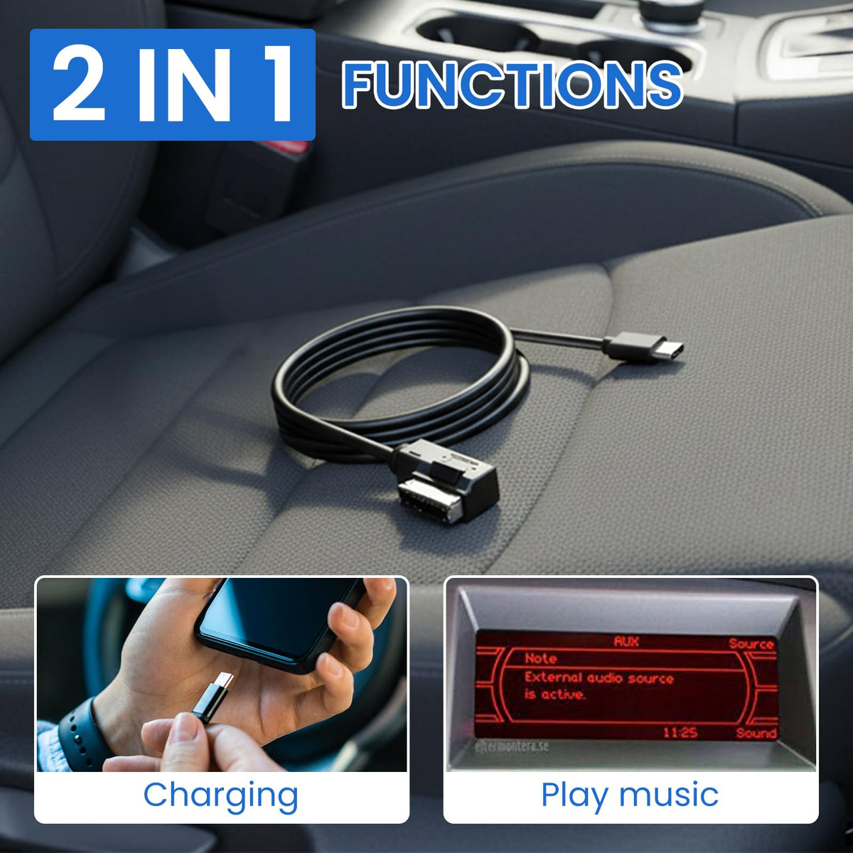 Adaptador de Interfaz de Música Tipo C AMI para Sistema MMI 3G+ A3 A4 A5 A6 A8