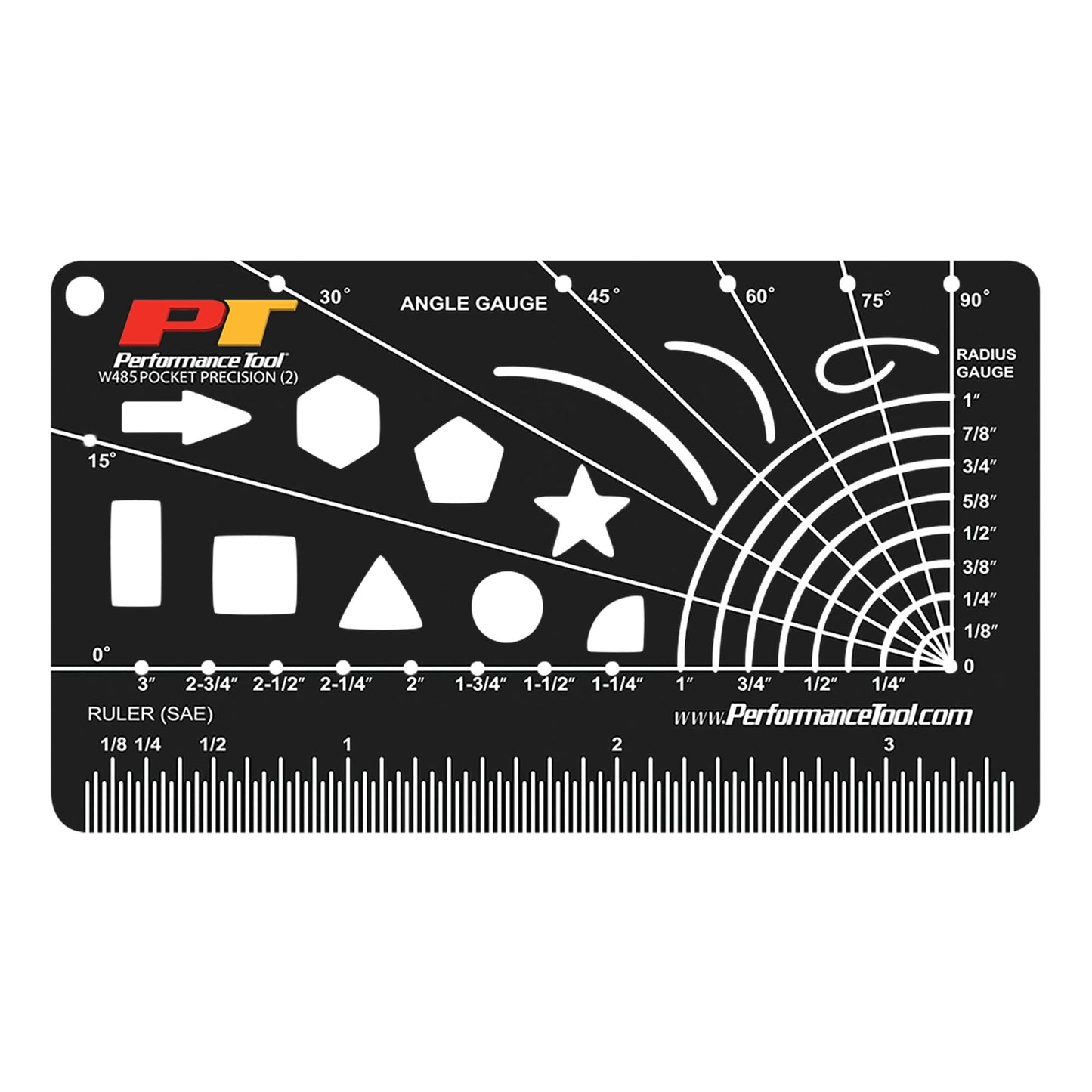Juego de Tarjetas de Precisión de Bolsillo Performance Tool Northwest Trail Products de 3 Piezas