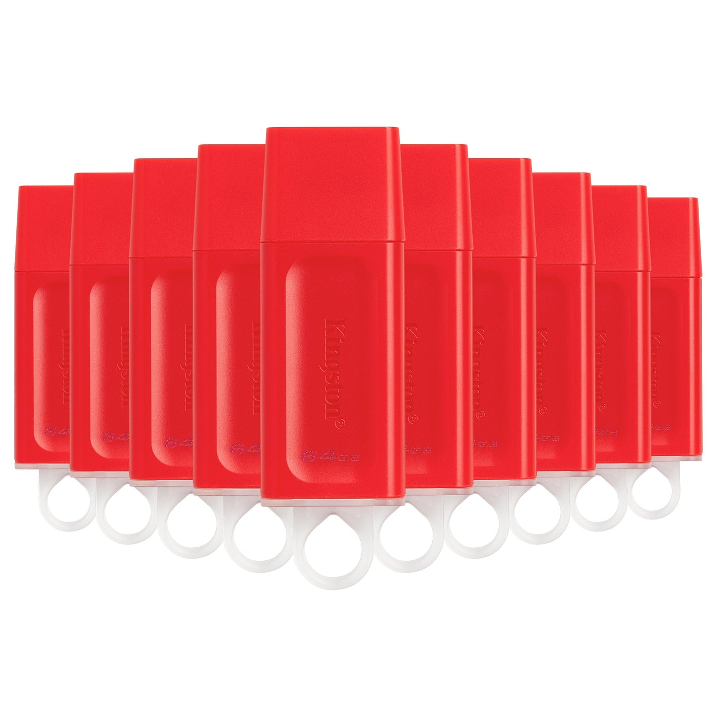 KIT100 Memoria USB Kingston DataTraveler Exodia, 64GB, USB 3.2, Rojo interfas Tipo A (KIT100KC-U2G64-7GR) Diseño Moderno con Tapa PSA COMPUTO Y PAPALERIA.