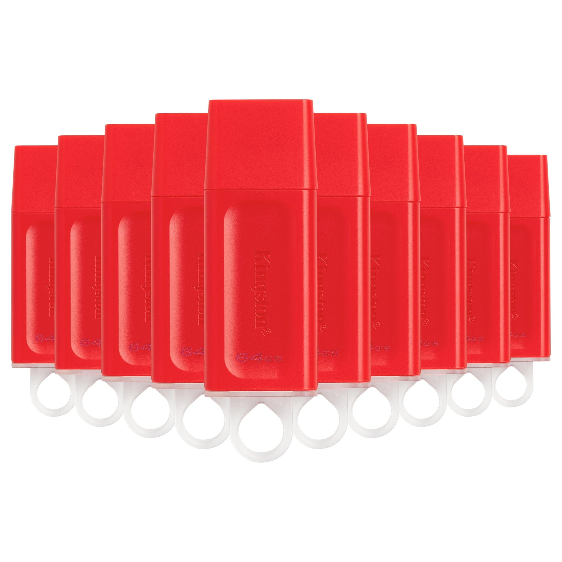 KIT100 Memoria USB Kingston DataTraveler Exodia, 64GB, USB 3.2, Rojo interfas Tipo A (KIT100KC-U2G64-7GR) Diseño Moderno con Tapa PSA COMPUTO Y PAPALERIA.