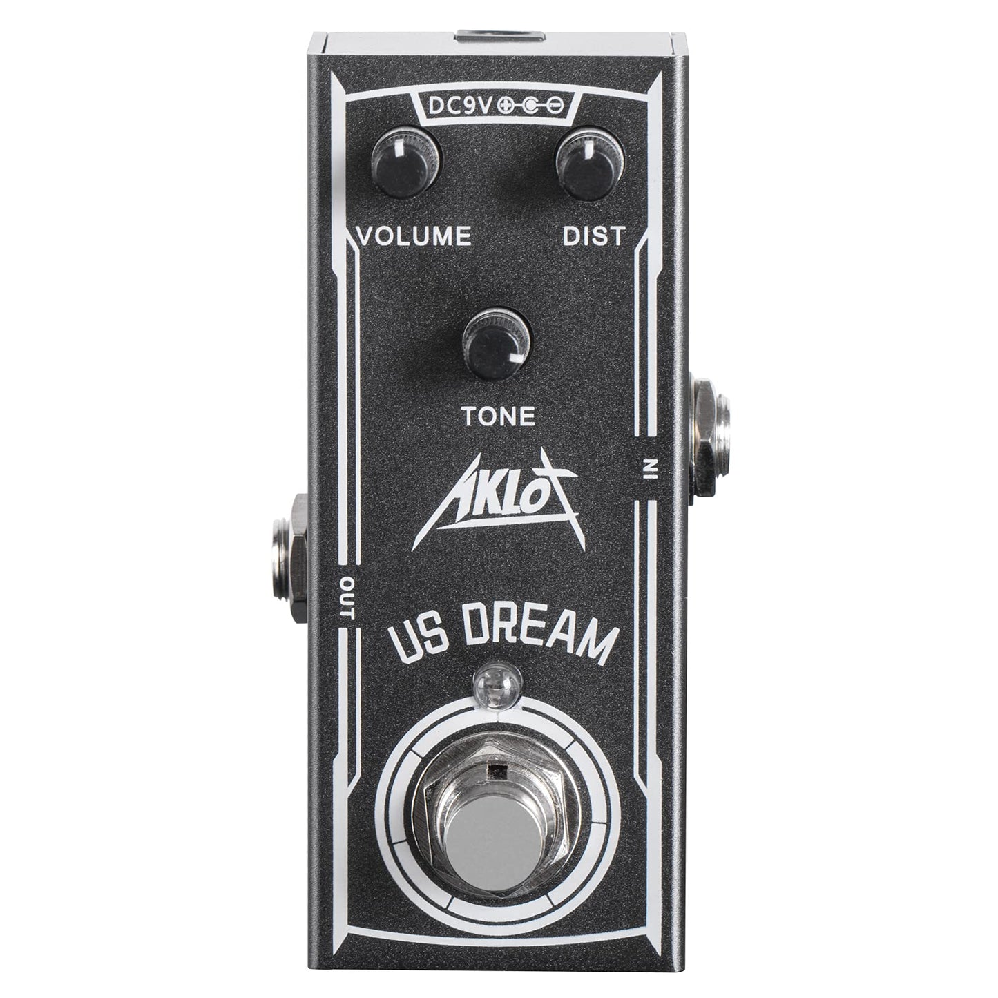 Pedal de Efectos de Guitarra Eléctrica AKLOT US DREAM Mini DC 9V True Bypass