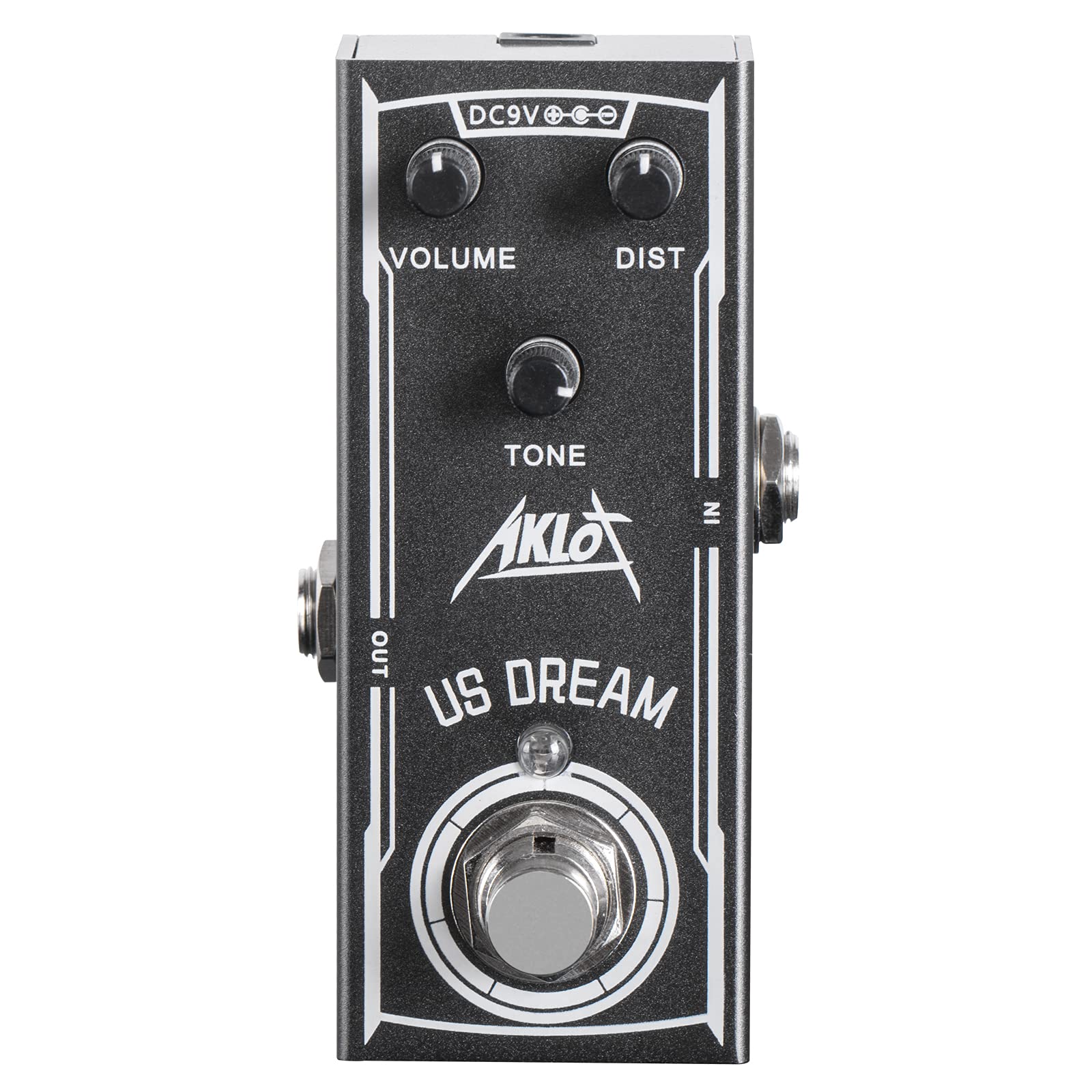 Pedal de Efectos de Guitarra Eléctrica AKLOT US DREAM Mini DC 9V True Bypass