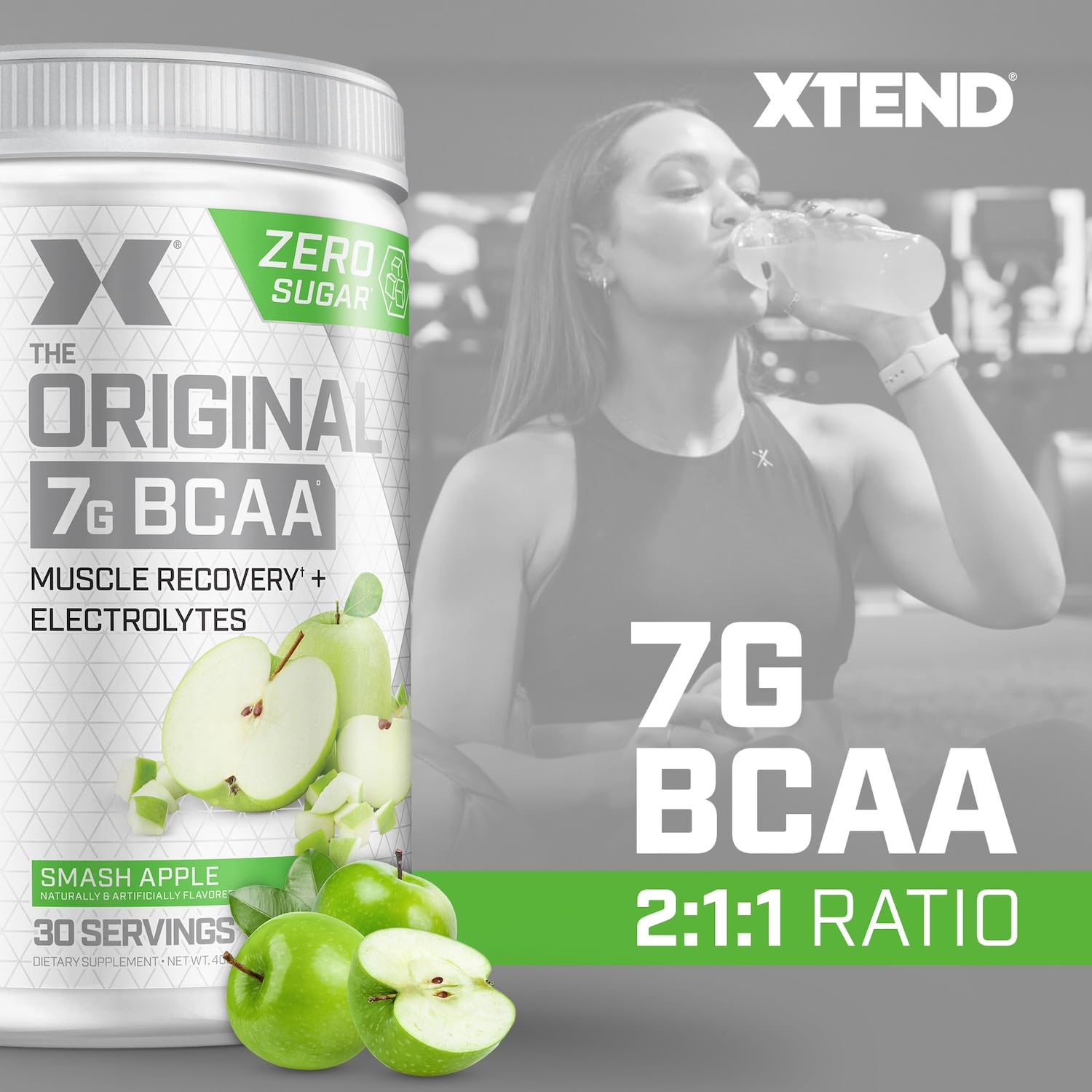 Aminoácidos BCAA Xtend Manzana Verde 384g