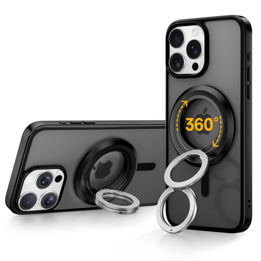 Soporte para Teléfono Syncwire Negro con Rotación 360° y Agarre Magnético Compatible con iPhone 16, 15, 14, 13, 12 Pro Max