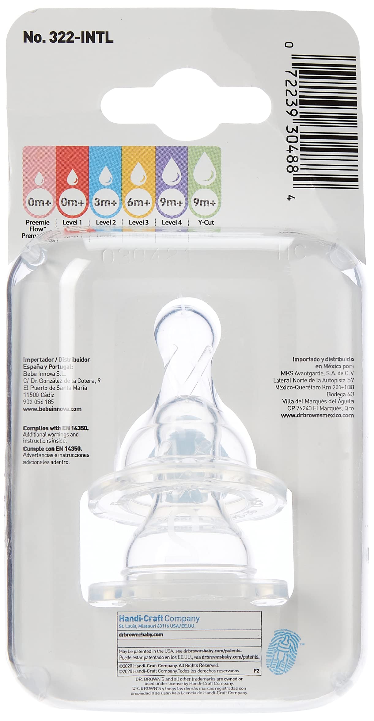 Tetina Nivel 2 Dr Brown's Estandar