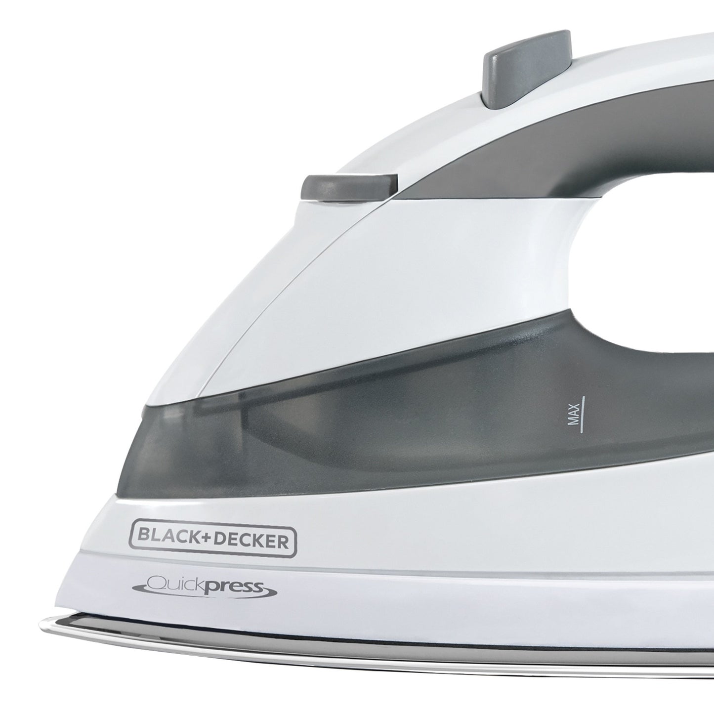 BLACK + DECKER F976 Quickpress - Plancha con tecnología de Vapor Inteligente, Blanco/Plateado