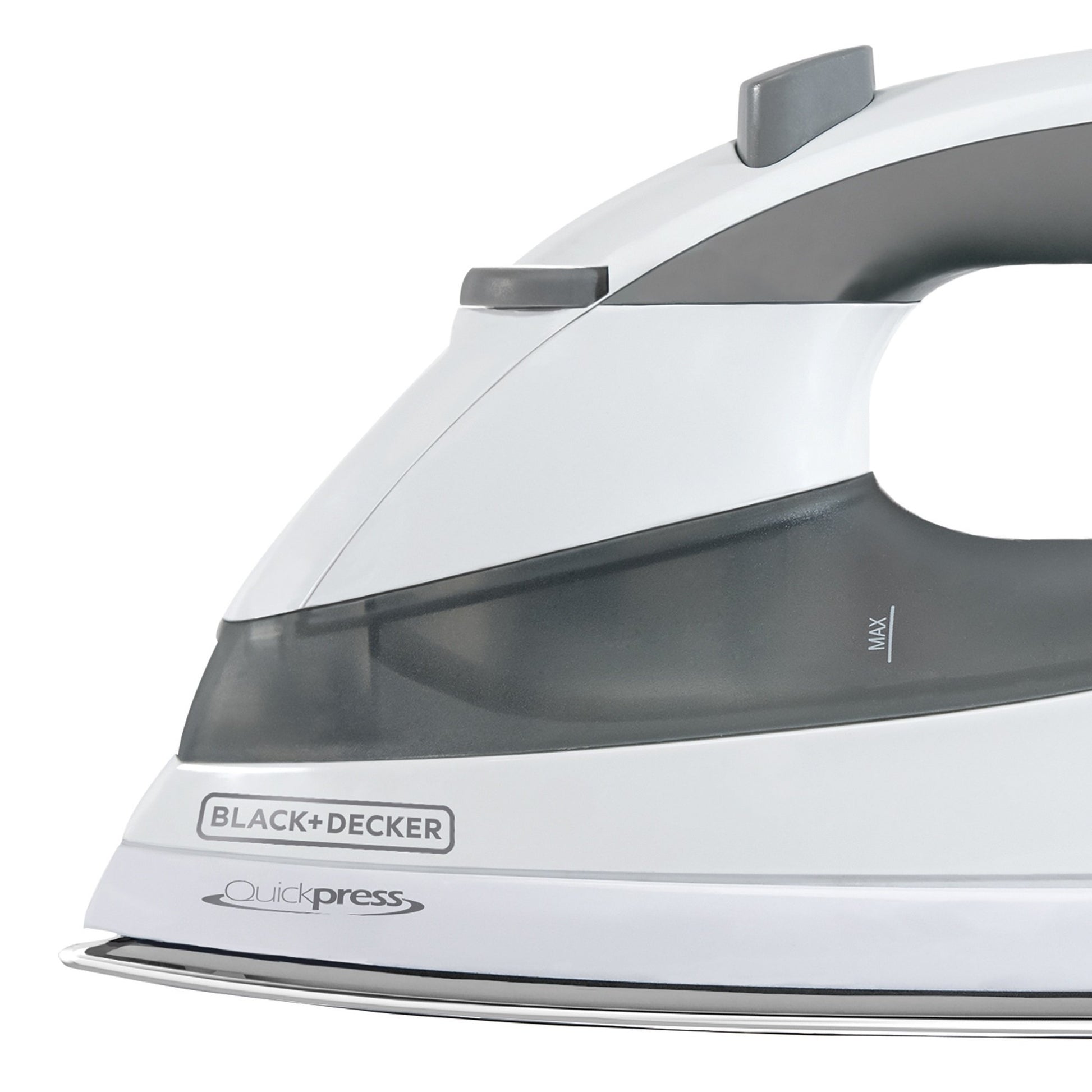 BLACK + DECKER F976 Quickpress - Plancha con tecnología de Vapor Inteligente, Blanco/Plateado