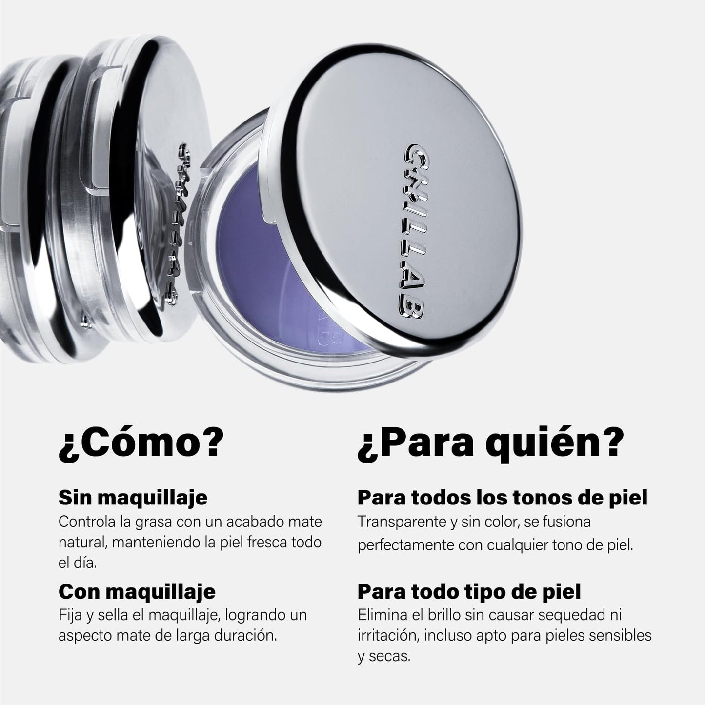 Chillab Signature Trio Set, Polvo Morado y Aceite Labial Negro Mágico