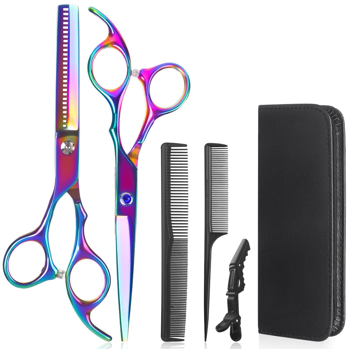 Lictin Tijeras para Cortar Cabello Profesional, Kit de Tijeras para Corte