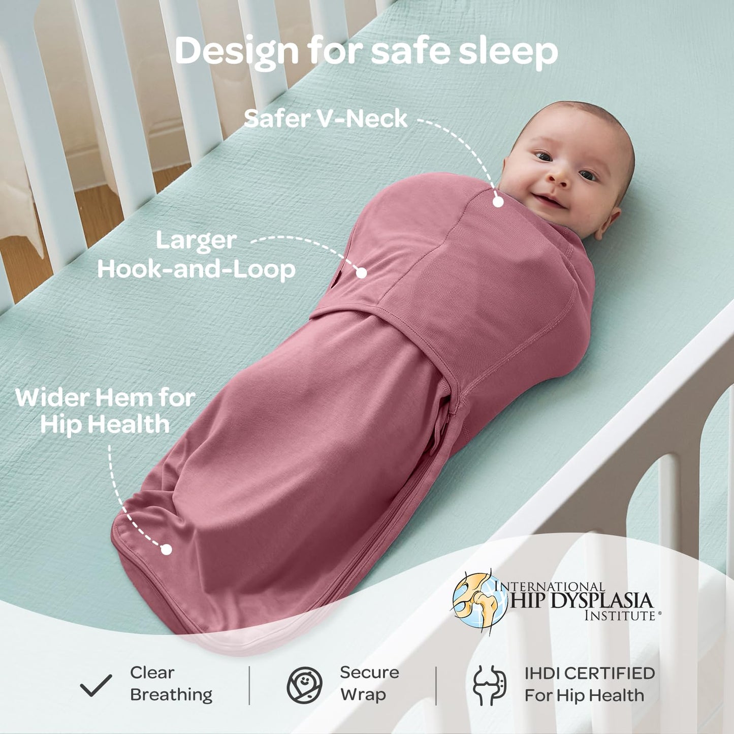 Momcozy - Pañales para recién nacidos, color rosa