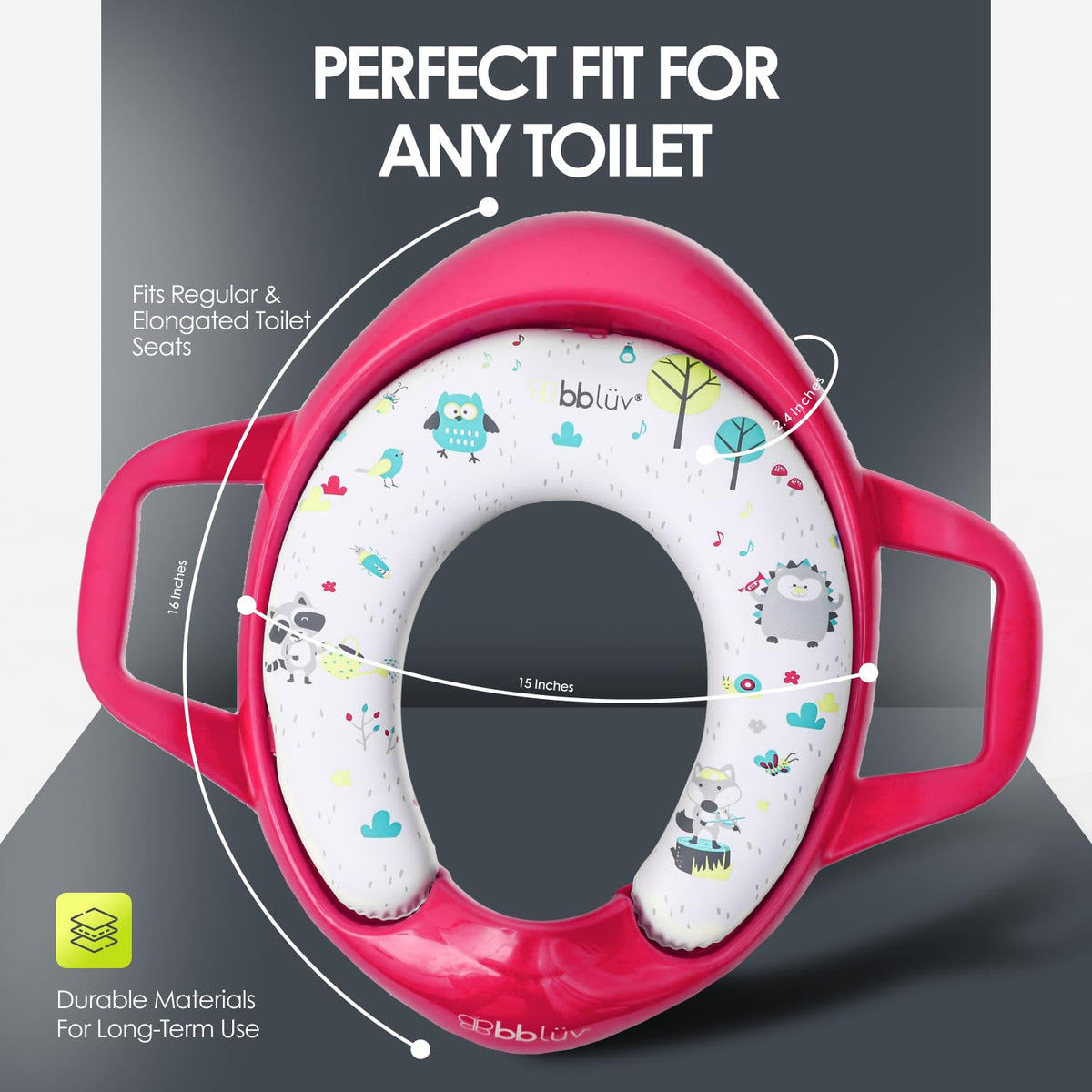 bbluv Poti asiento entrenador para baño - Pink
