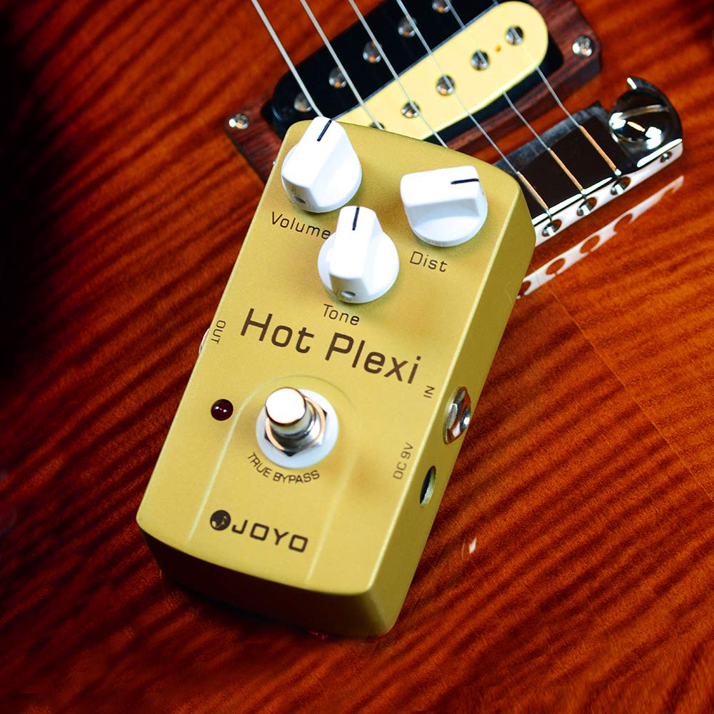 JOYO - Pedal de efecto distorsión simula JCM800 Amp mayor Dist para efecto de guitarra eléctrica - True Bypass (Hot Plexi JF-32)