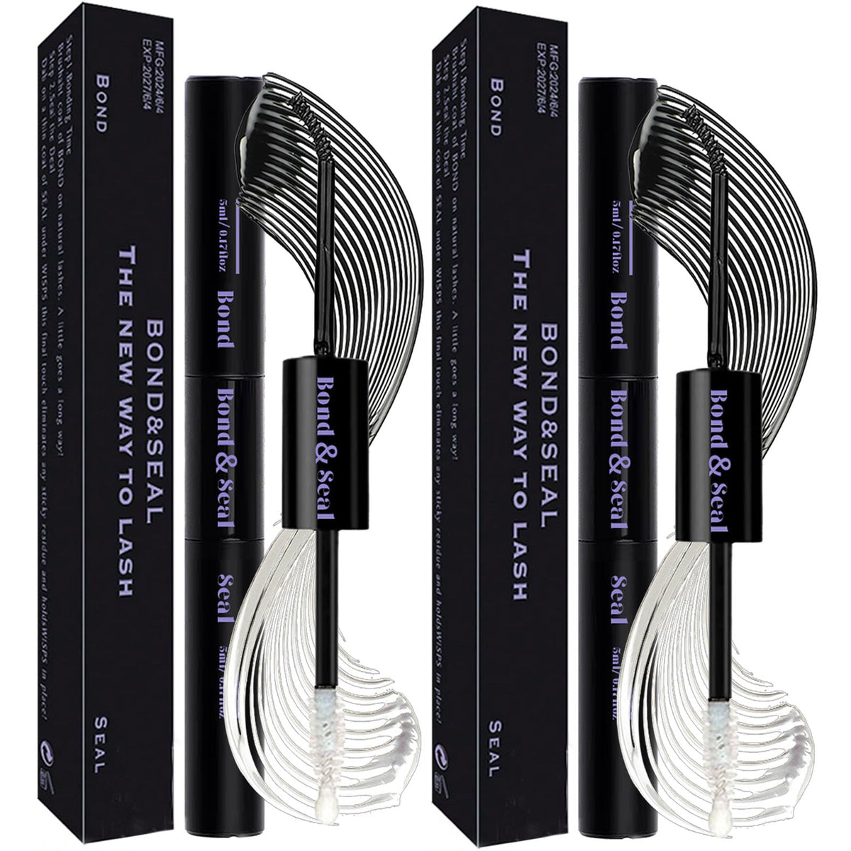Kit De Unión Y Sellado De Pestañas Qiveaory Impermeable 72 H Duración Portátil Para Extensiones Diy