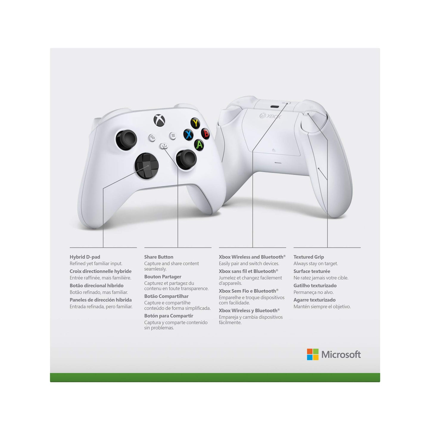Control Inalámbrico Xbox - Robot White