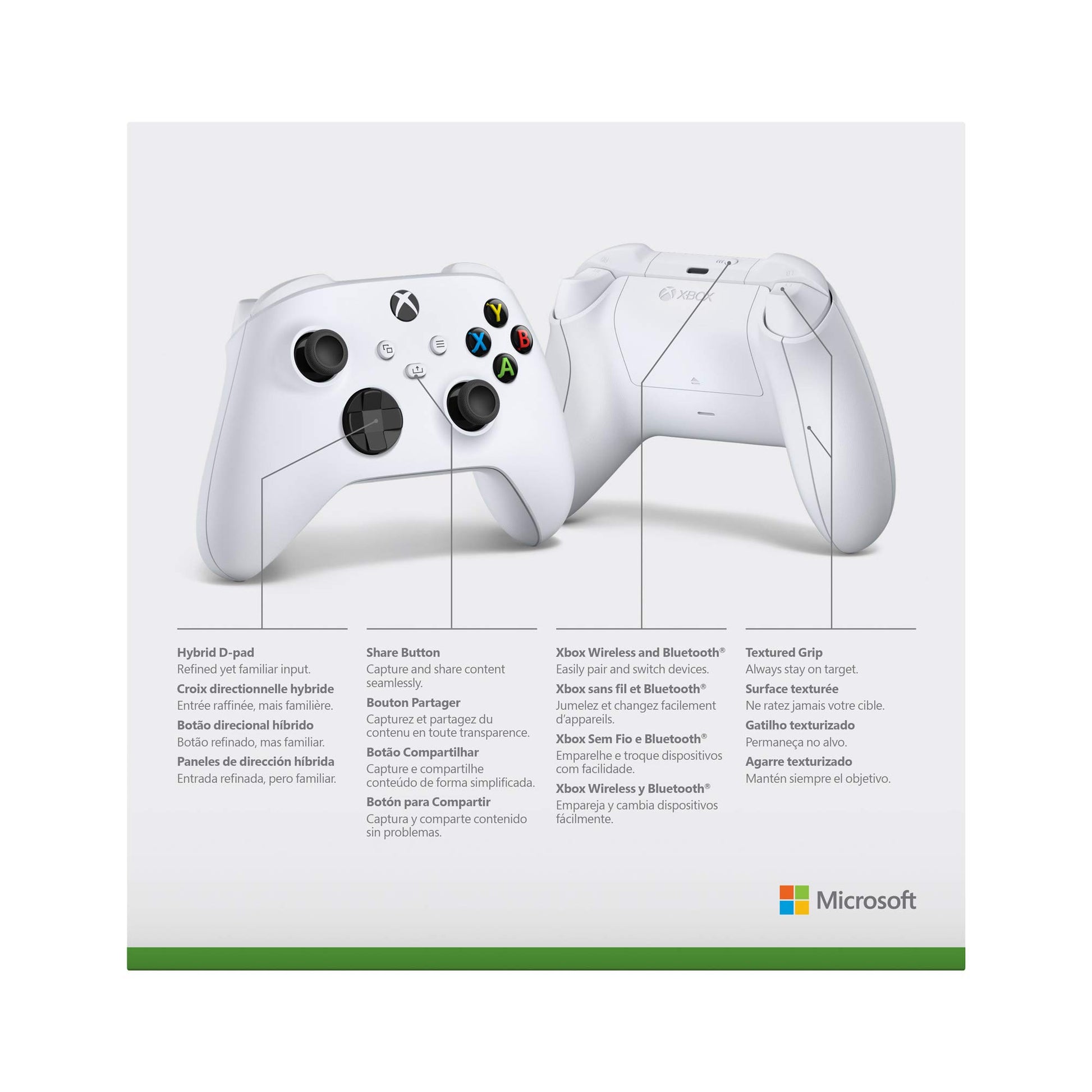 Control Inalámbrico Xbox - Robot White