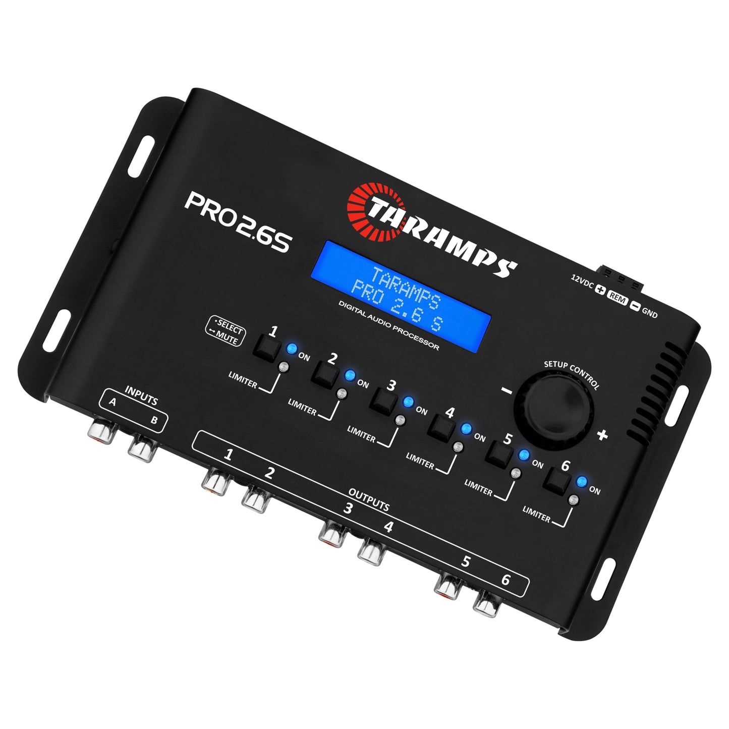 Taramp's - Procesador de audio digital para automóvil con 2 entradas DSP y 6 salidas independientes con ecualizador paramétrico de 3 bandas