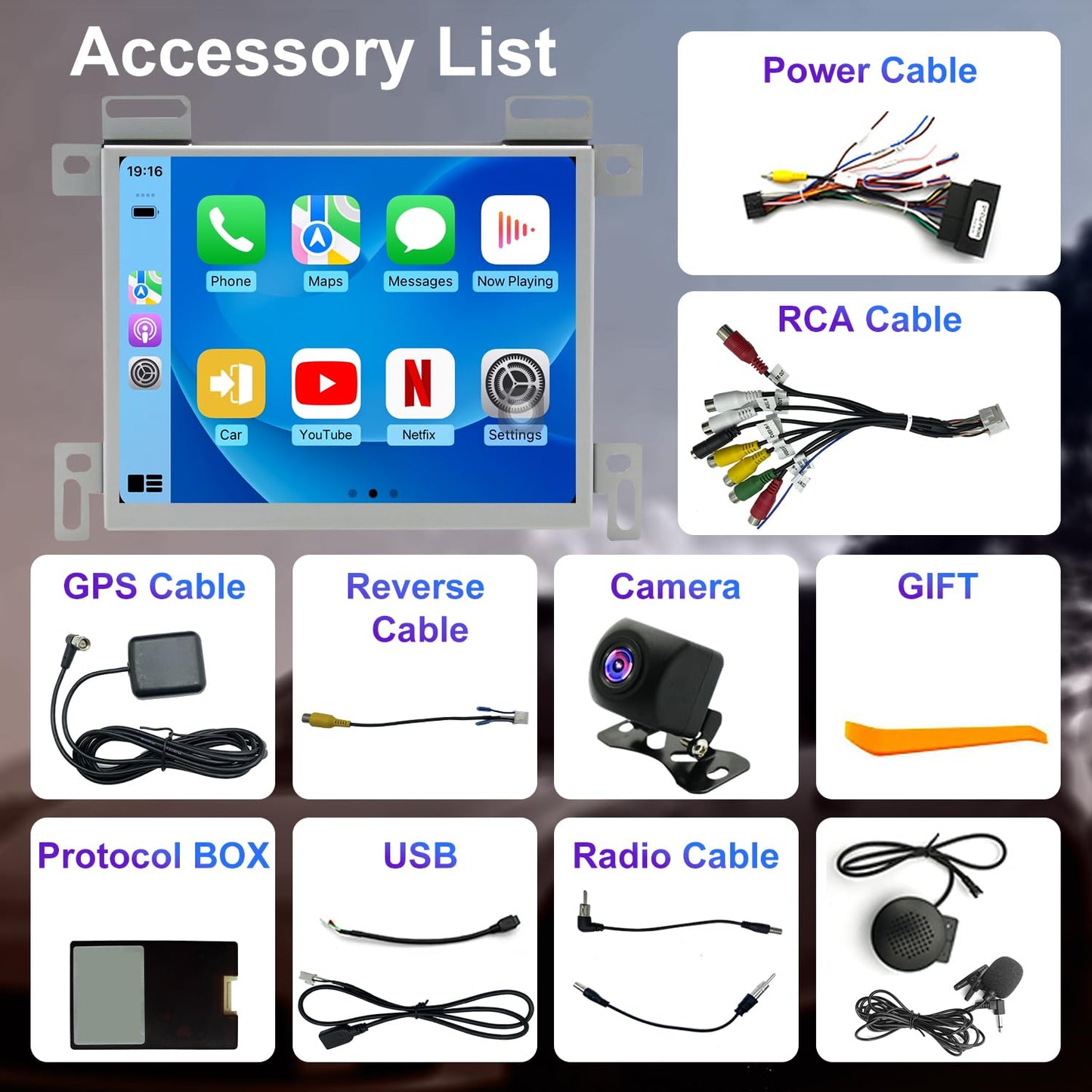 Radio para Coche de 4+64 GB para Jeep Grand Cherokee 2014-2021, Dodge Challenger Charger 2015-2023, RAM 1500/2500/3500 2013-2018 Estéreo, CarPlay, GPS (Solo Compatible con Pantallas de 8,4 Pulgadas)