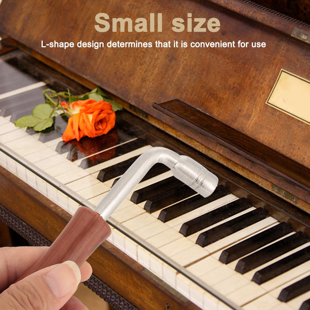 Alomejor Piano Tuning Hammer String Wrench Tuning L Shape Inner 4 Corners Design Handle Piano Tuning Hammer Wrench Mute Kit 1pc Accesorios de Juego