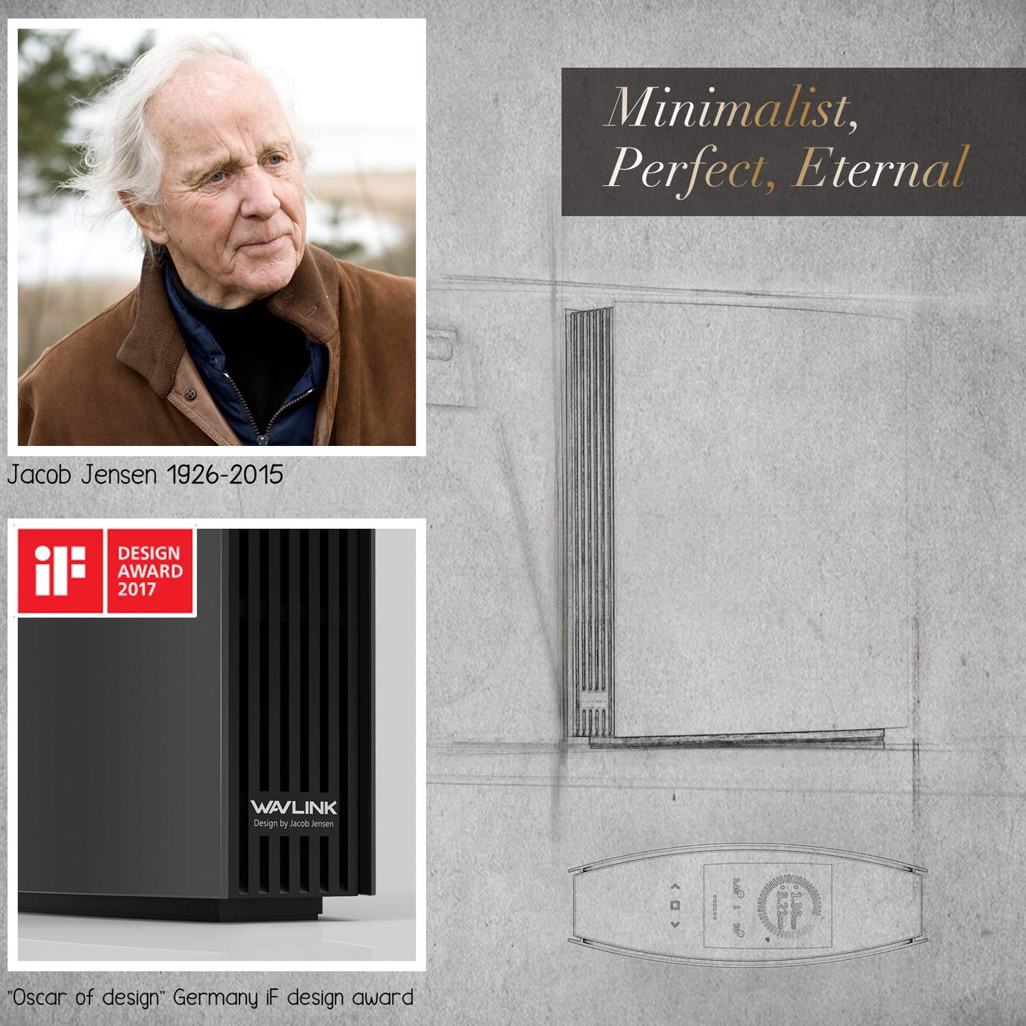 Router WiFi Gigabit Wavlink AC 3200 Dual Band Negro MU-MIMO 8 Antenas