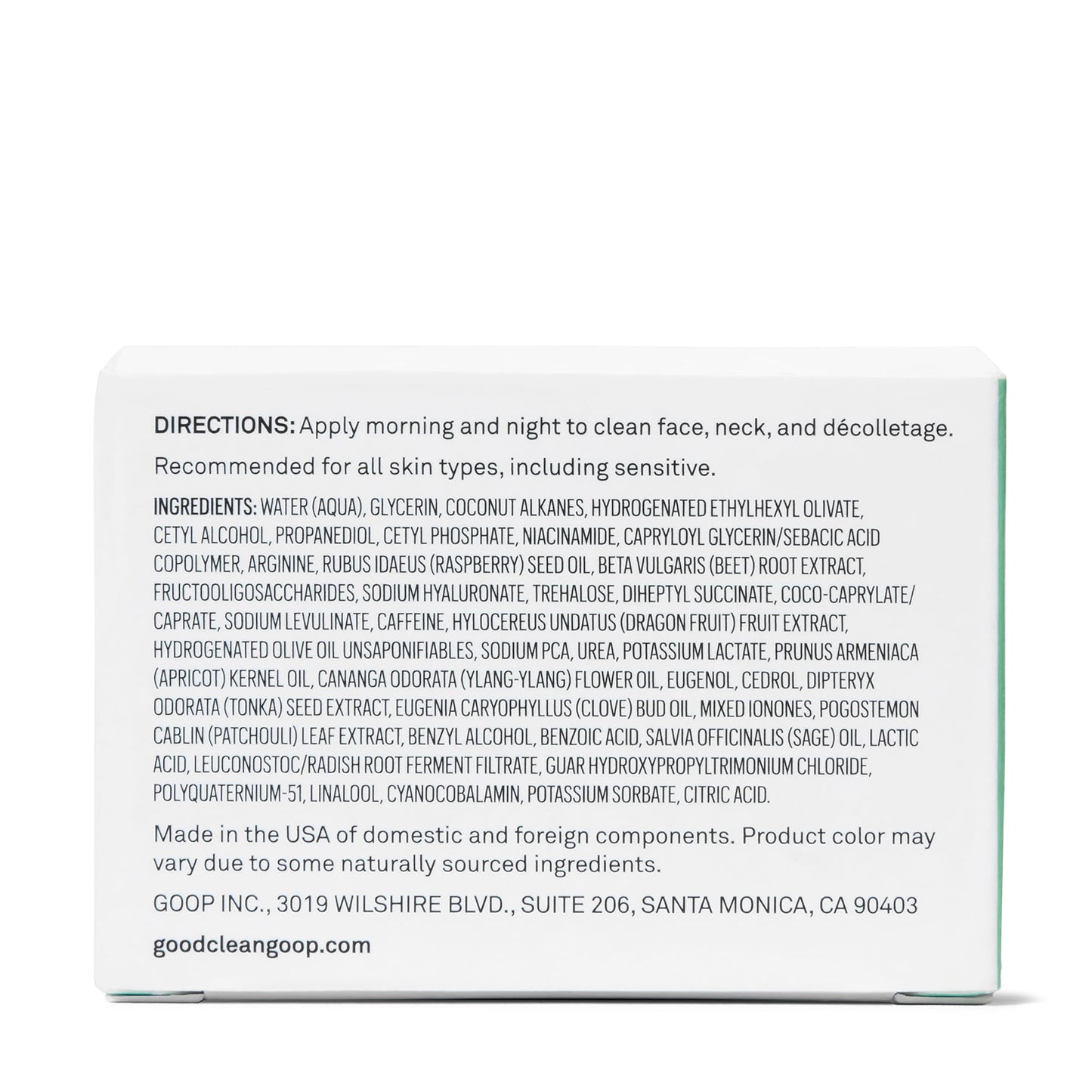 good.clean.goop beauty The Nutrient-Rich Daily Moisturizer | Hydrating Face Moisturizer for Smooth Skin | Niacinamide, Raspberry Seed Oil & Beetroot Extract | Vegan & Cruelty Free | 1.7 Fl oz