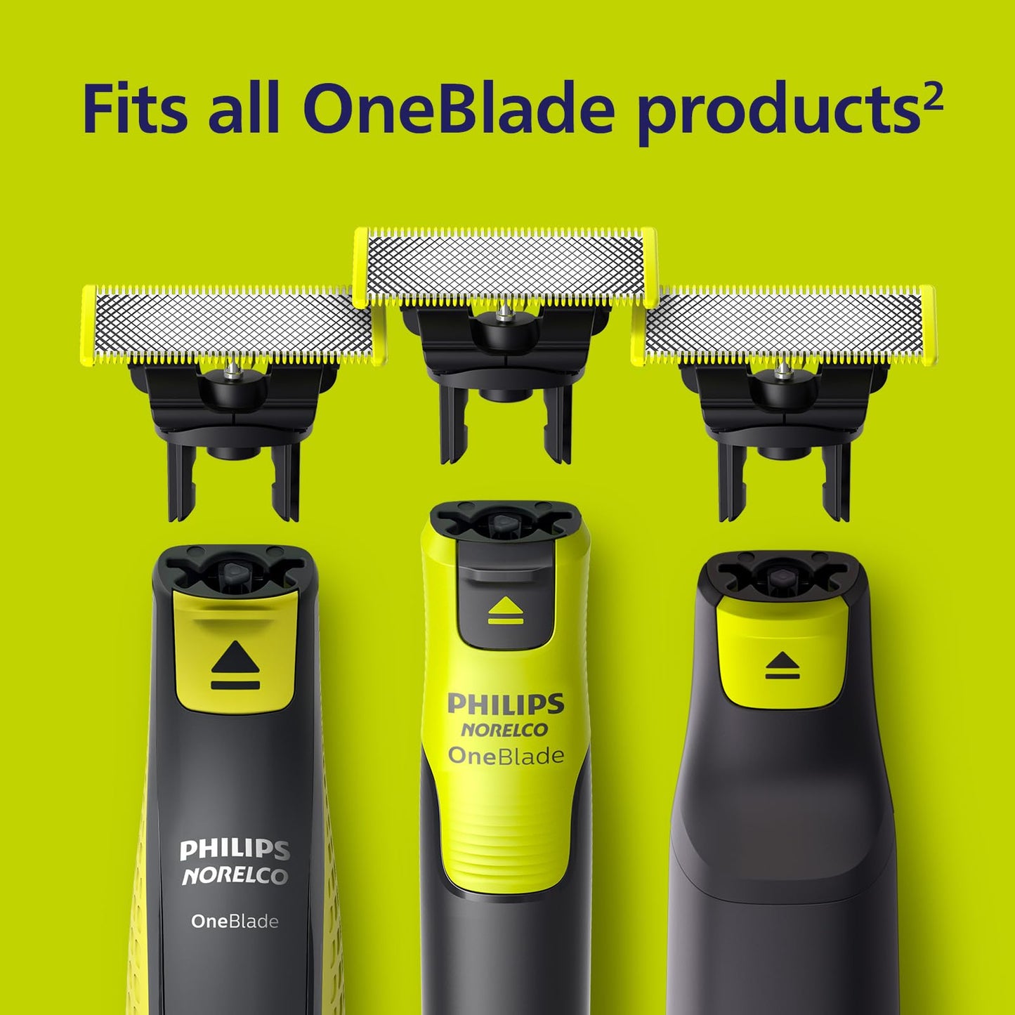 Philips Norelco - Cuchillas de repuesto originales OneBlade 360, 3 unidades, QP430/80