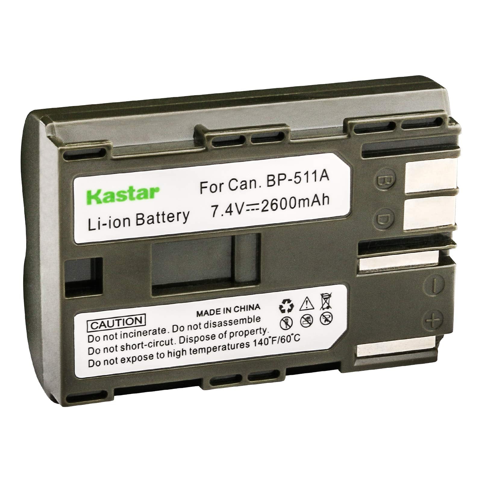 Batería Li-ion Kastar para Canon EOS y BP en Negro