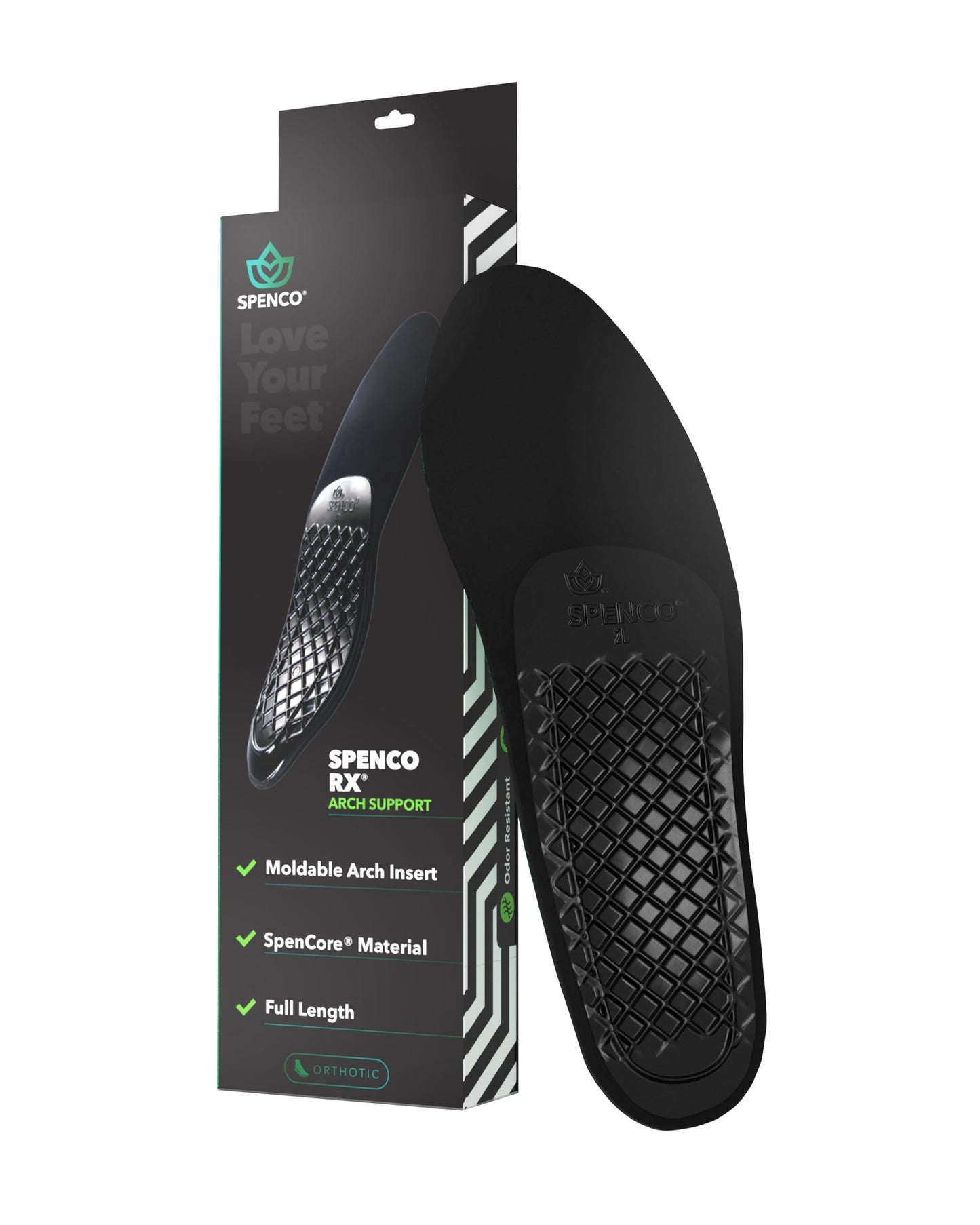 Plantilla Ortopédica Spenco Rx Largo Completo para Mujer y Hombre