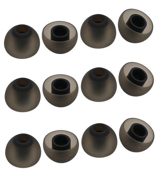 ALXCD - Almohadilla para audífonos Jaybird X3, SML, 3 tamaños, 6 pares de almohadillas de silicona suave, ajuste para audífonos Jaybird Bluebud X3 (6 pares/4.5 mm), Black/L, Large